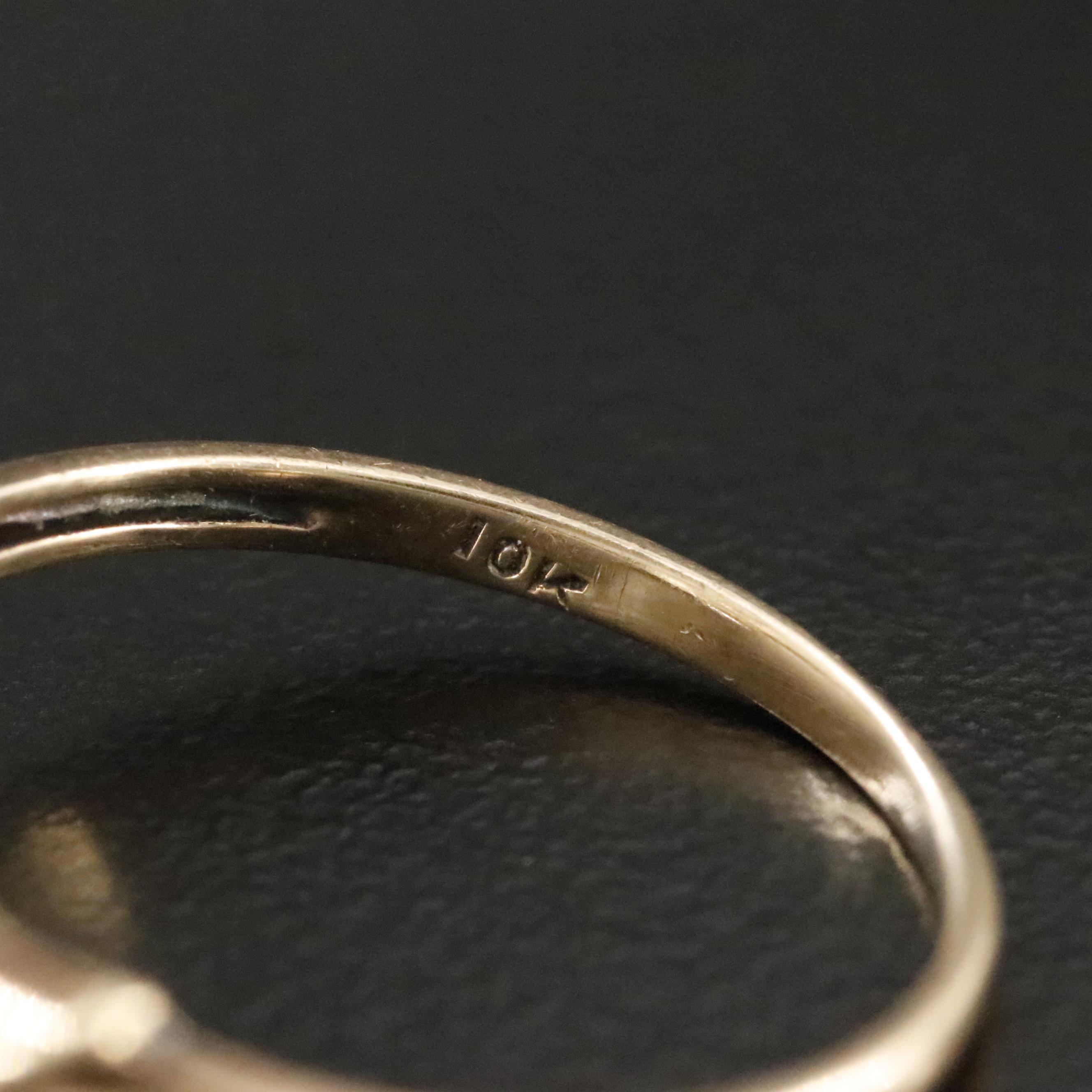 Vintage 10K Spinel Ring