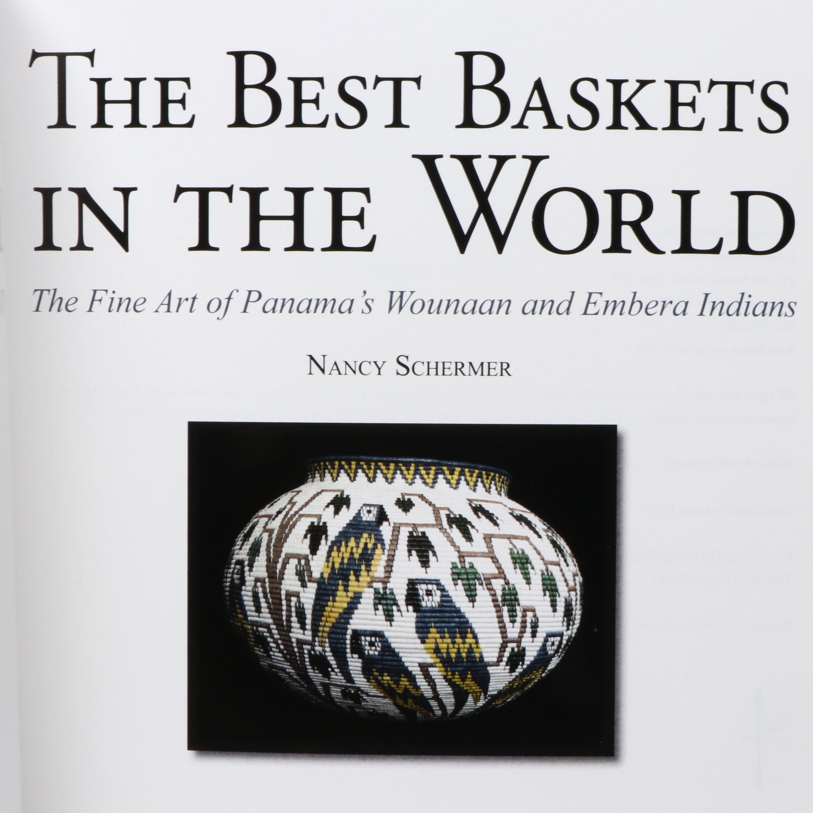 Panamanian Emberá-Wounaan Handwoven Chunga Fiber Baskets Depicting Butterflies