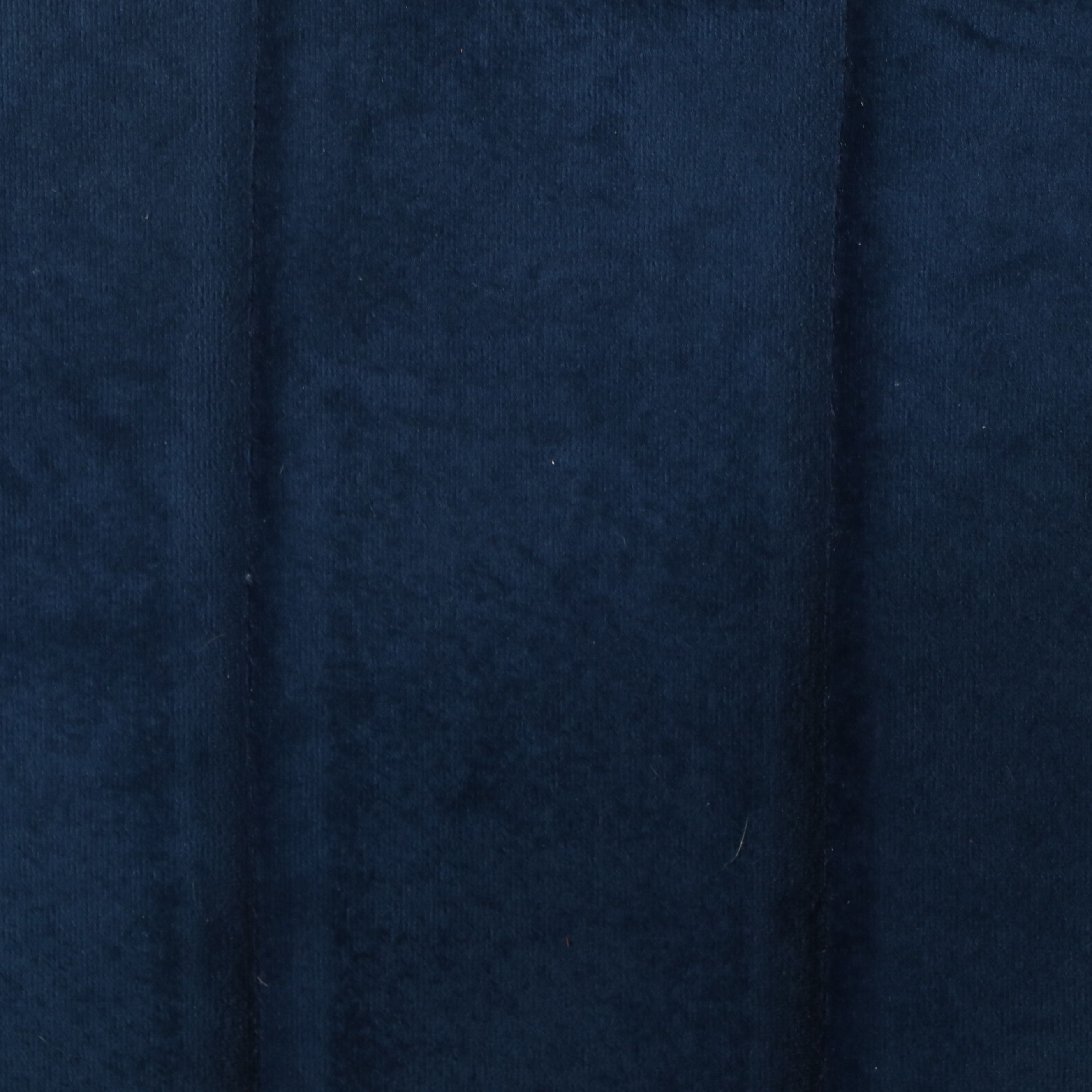 Modernist Style Channel Tufted Blue Velvet Upholstered Sofa