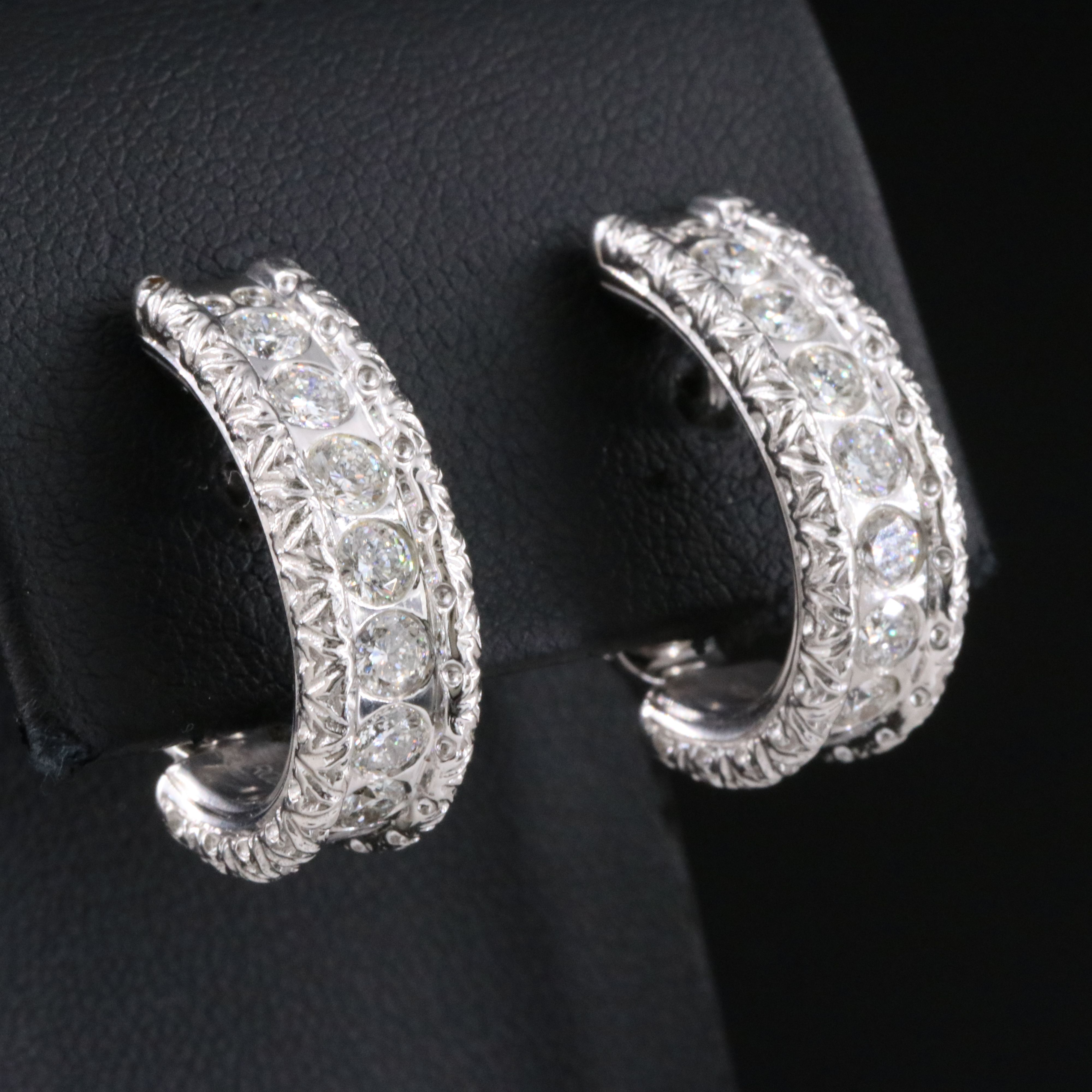 Roberto Coin Florentine 18K 1.73 CTW Diamond Cento Earrings