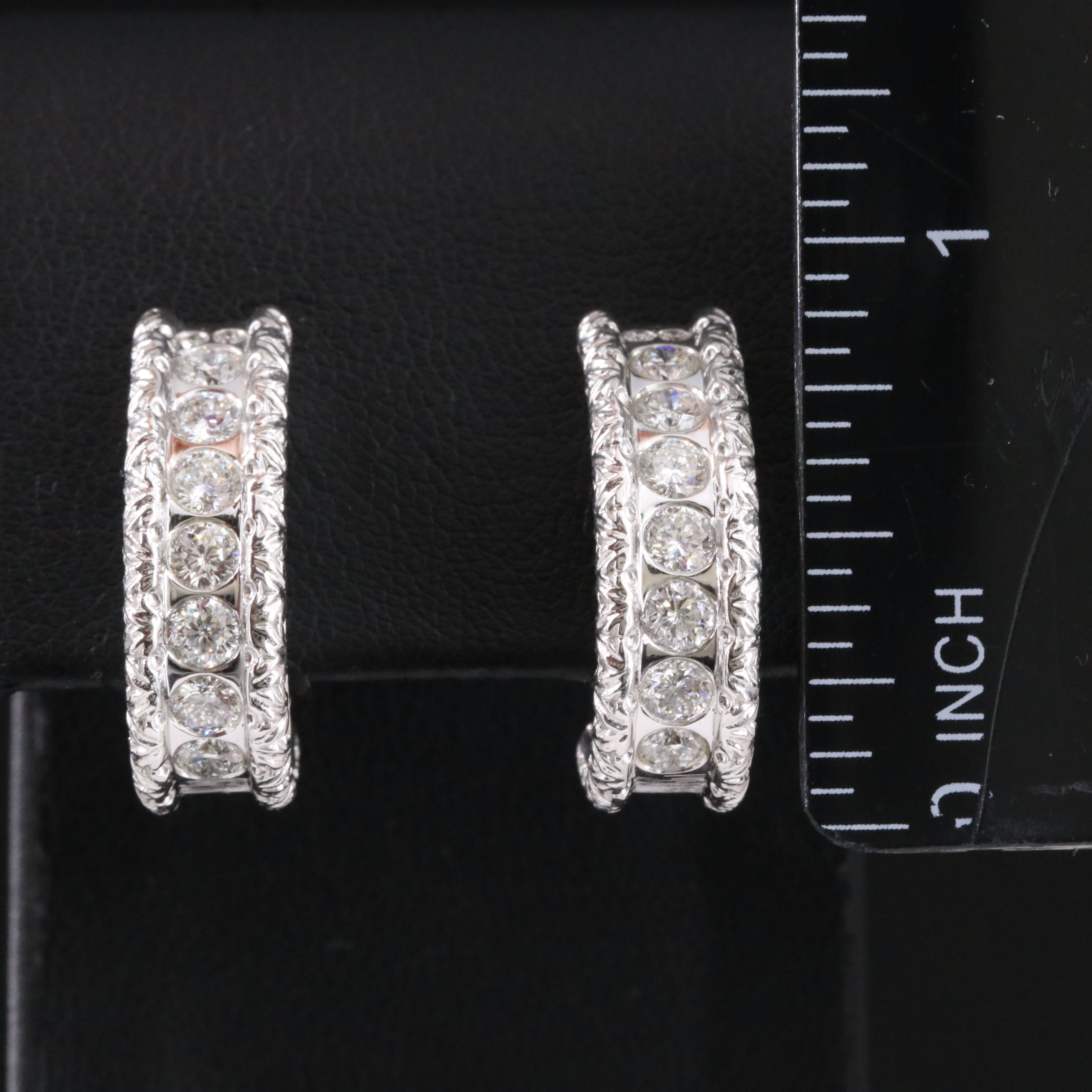 Roberto Coin Florentine 18K 1.73 CTW Diamond Cento Earrings