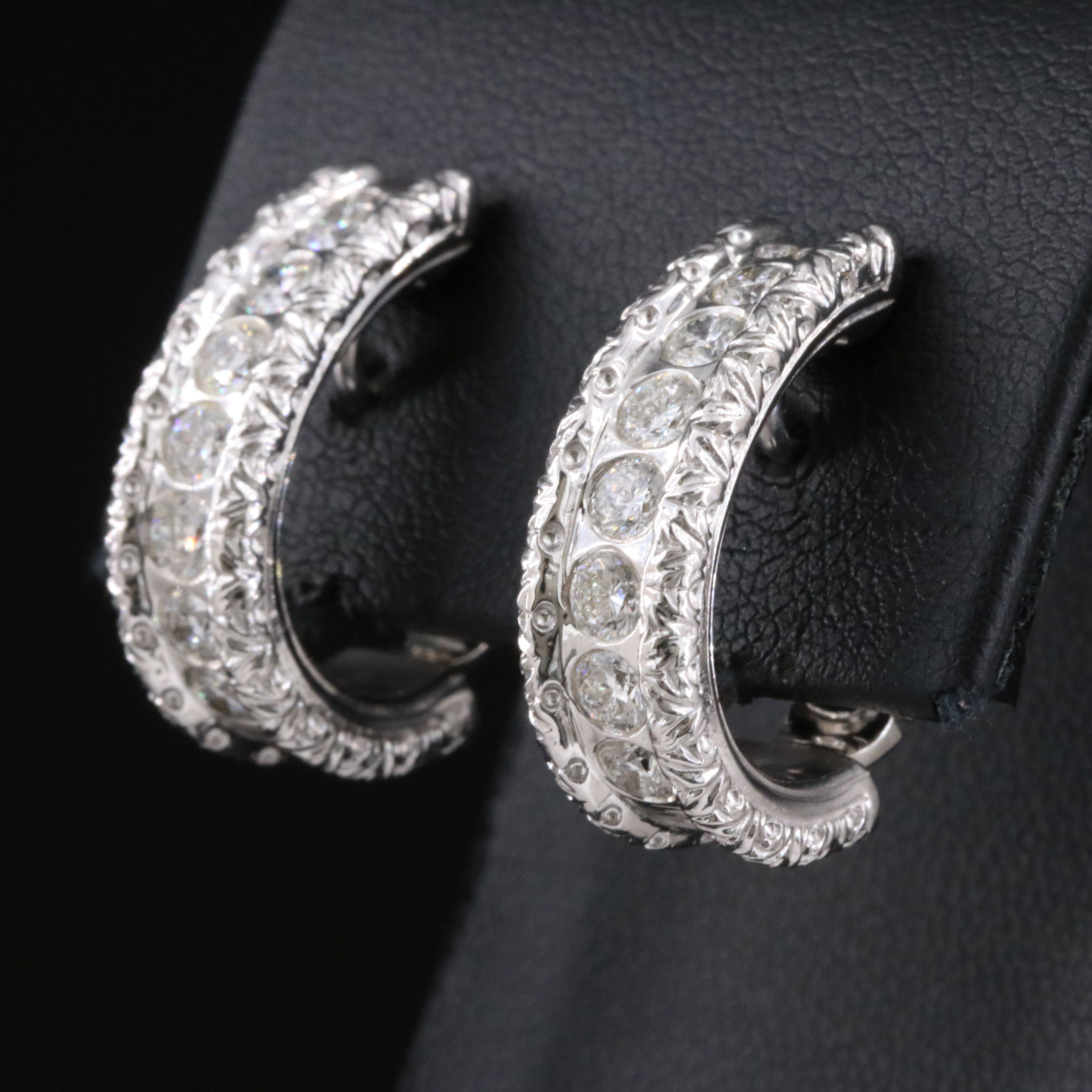 Roberto Coin Florentine 18K 1.73 CTW Diamond Cento Earrings