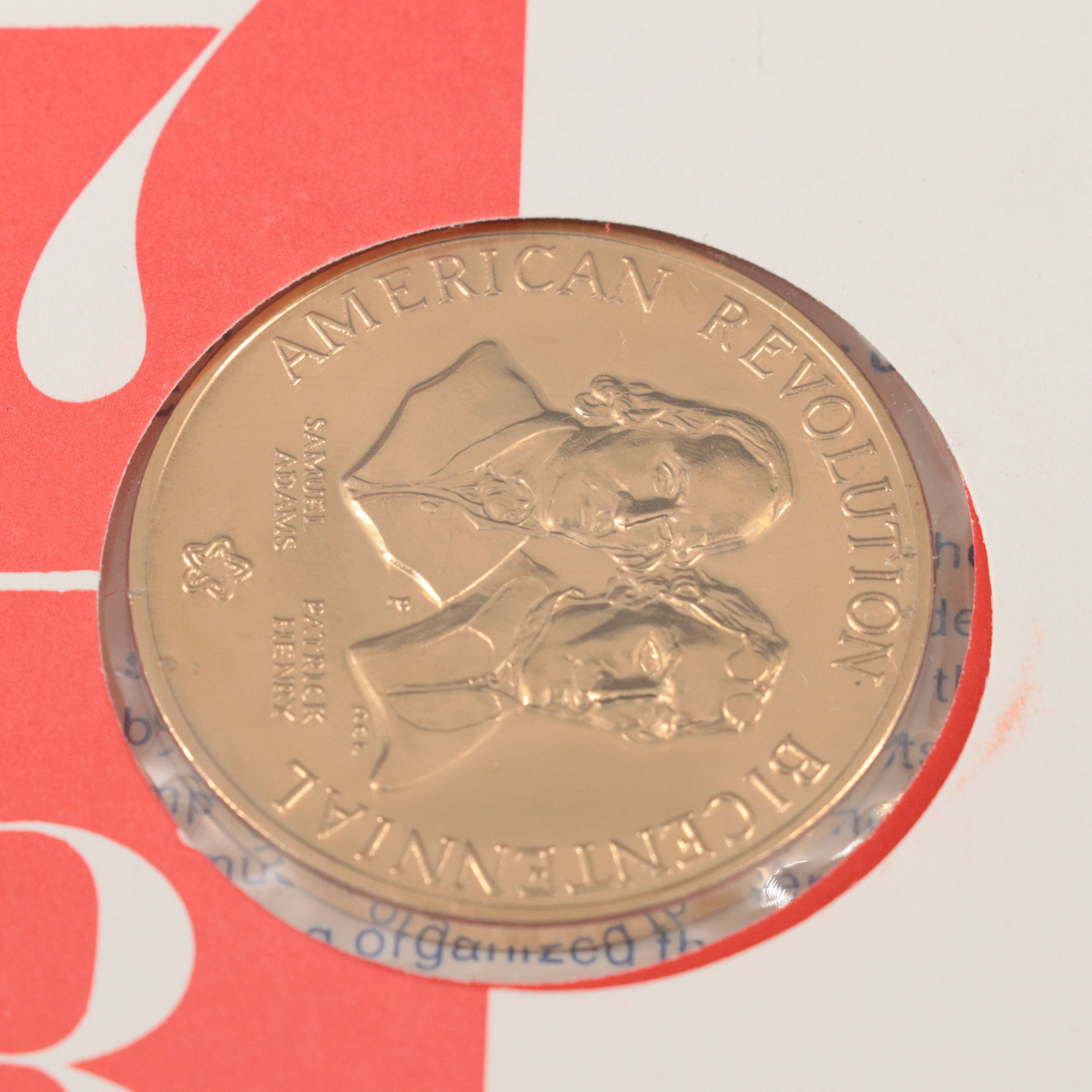 Six Bicentennial Commemorative Postal Covers with Medals for Cachets, 1972-73