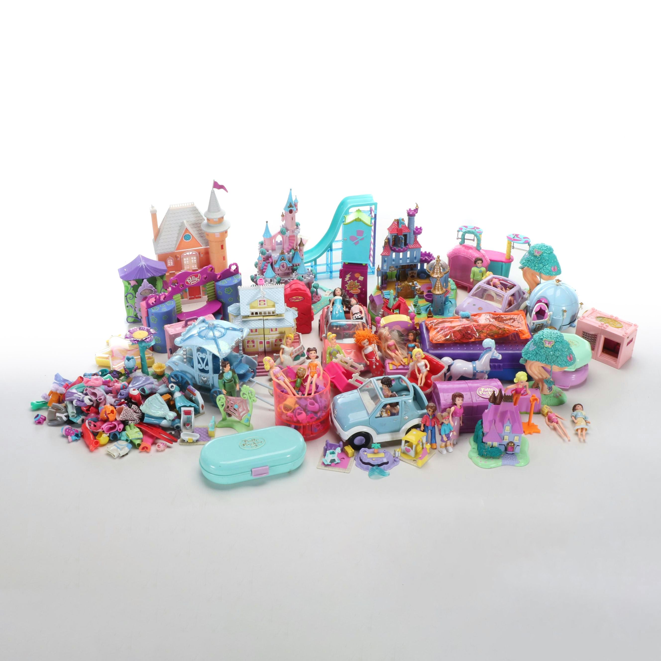 Bluebird and Polly Pocket Doll Vehicles, Buildings and Accessories