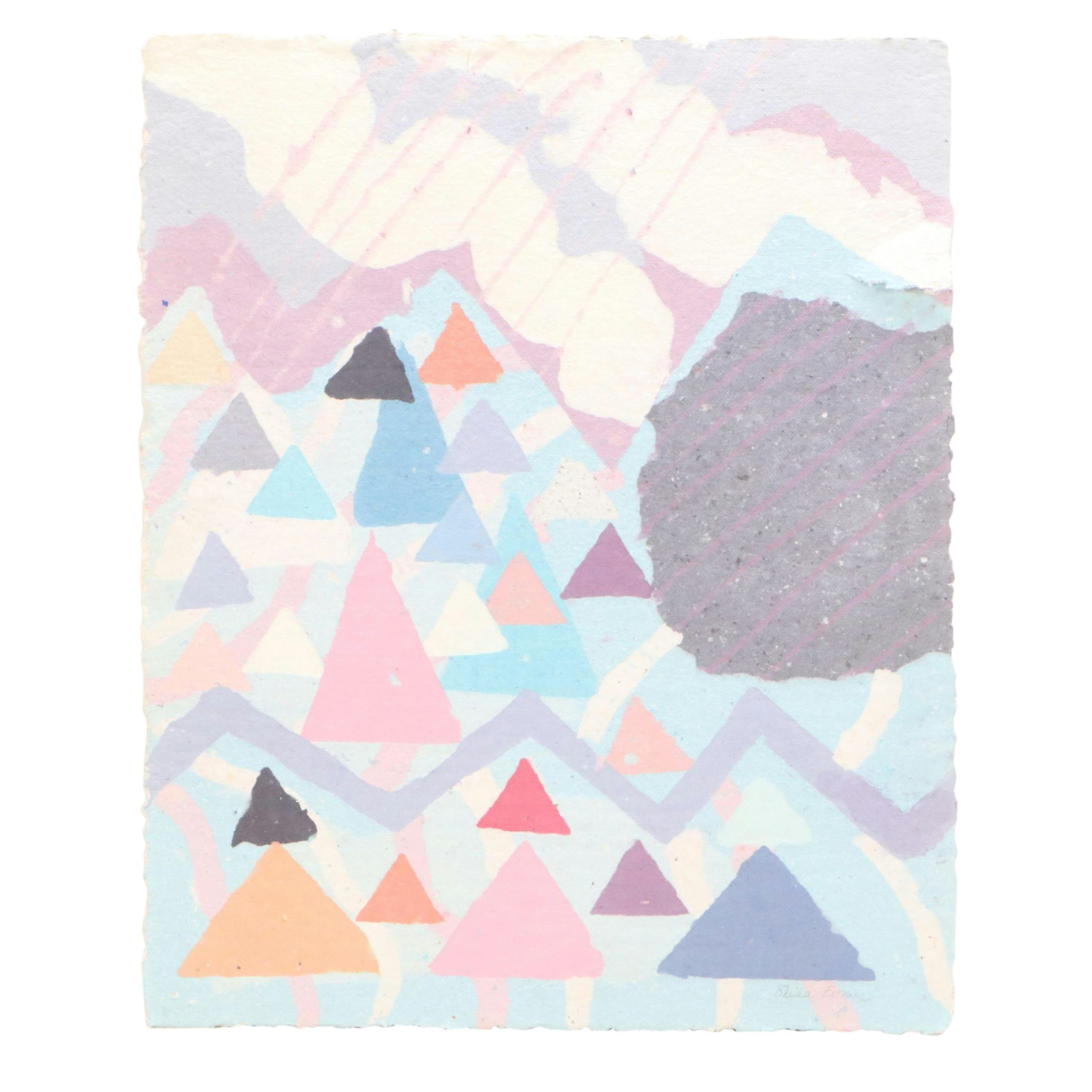 Sheila Bonser Abstract Paper Pulp Art, 21st Century