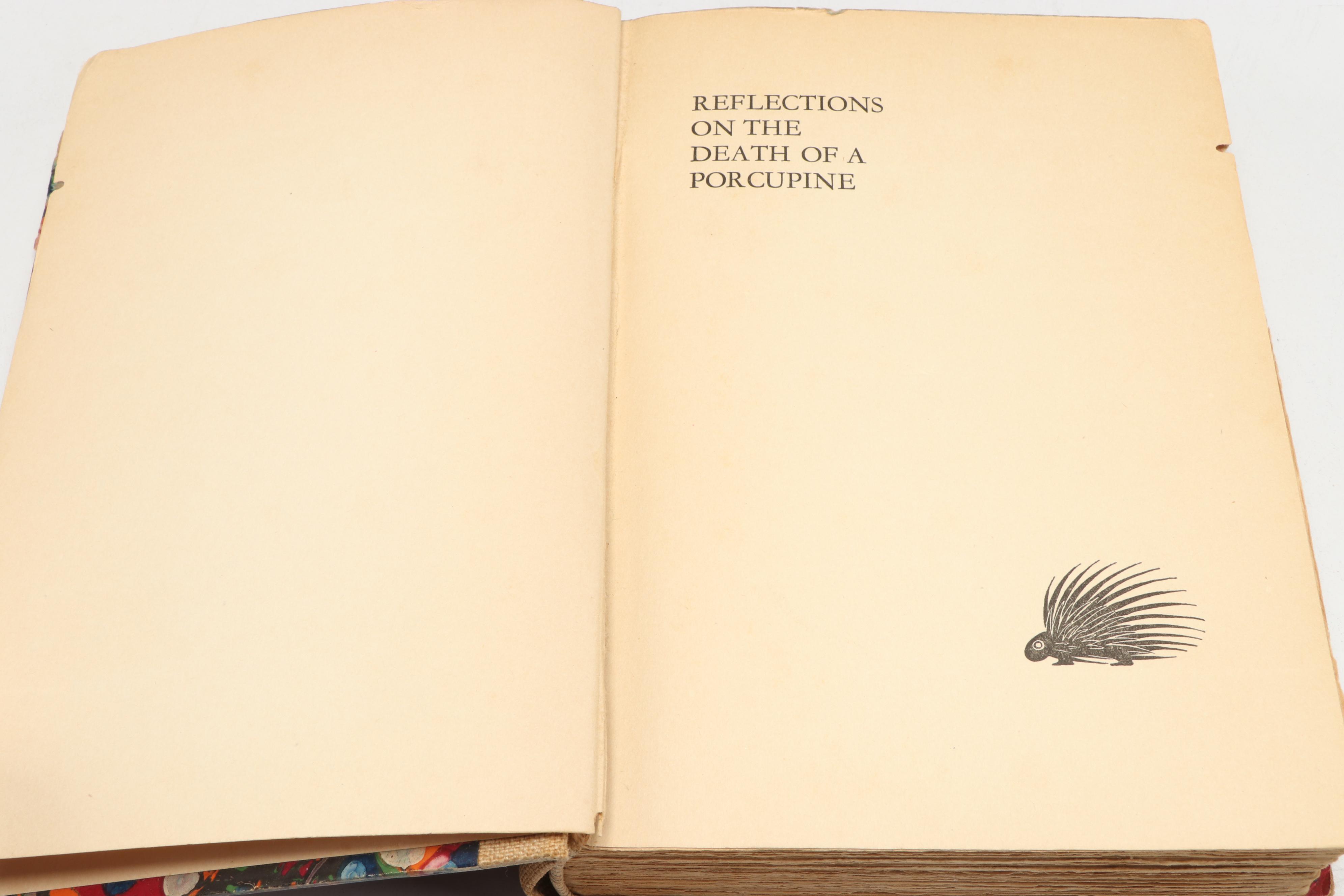 "Reflections on the Death of a Porcupine" by D. H. Lawrence, 1925