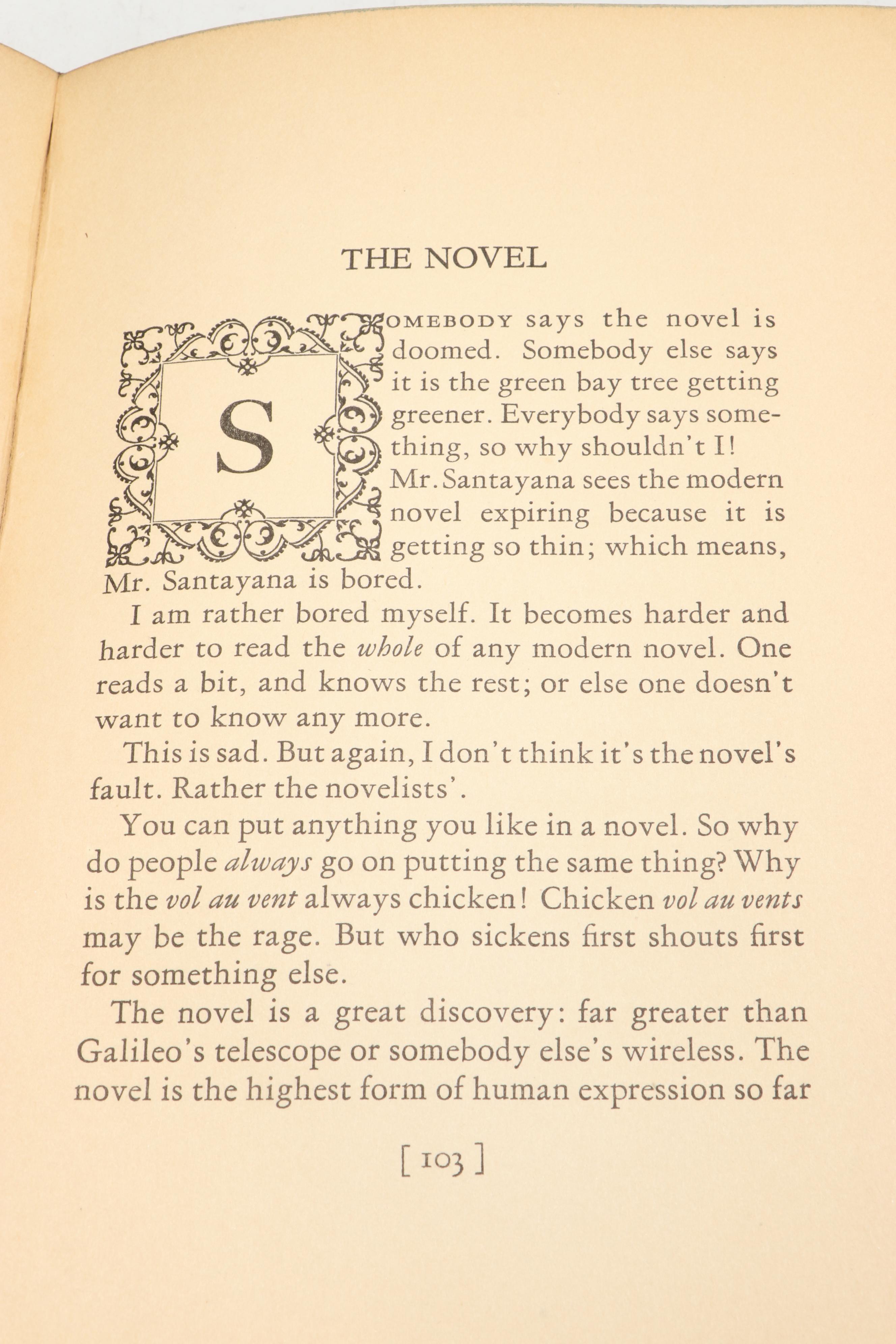 "Reflections on the Death of a Porcupine" by D. H. Lawrence, 1925