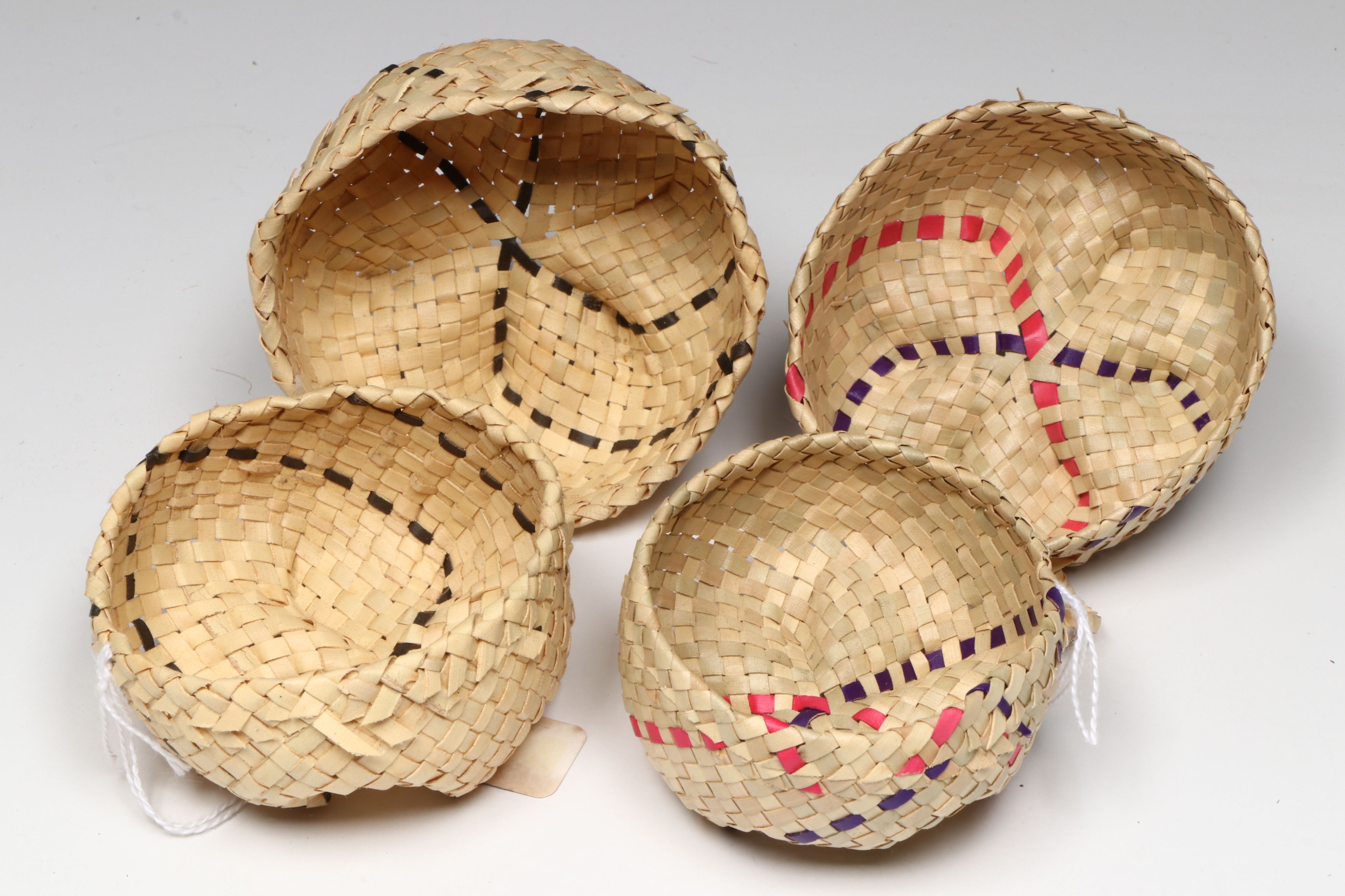 Balinese Hand-Carved Wood and Bamboo Fiber Lidded Vessels with Jewelry Boxes