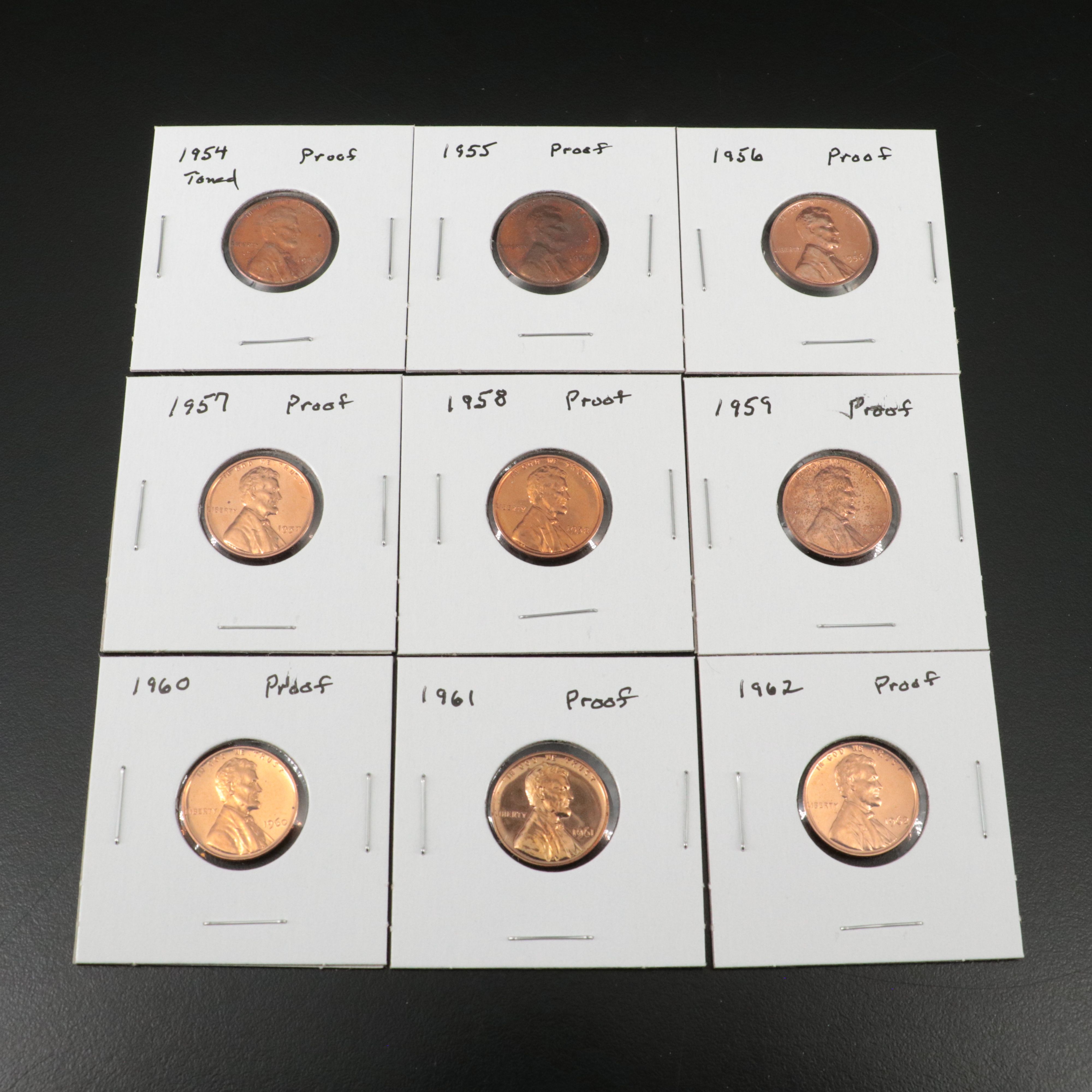 Forty-Nine Different Proof Lincoln Cents