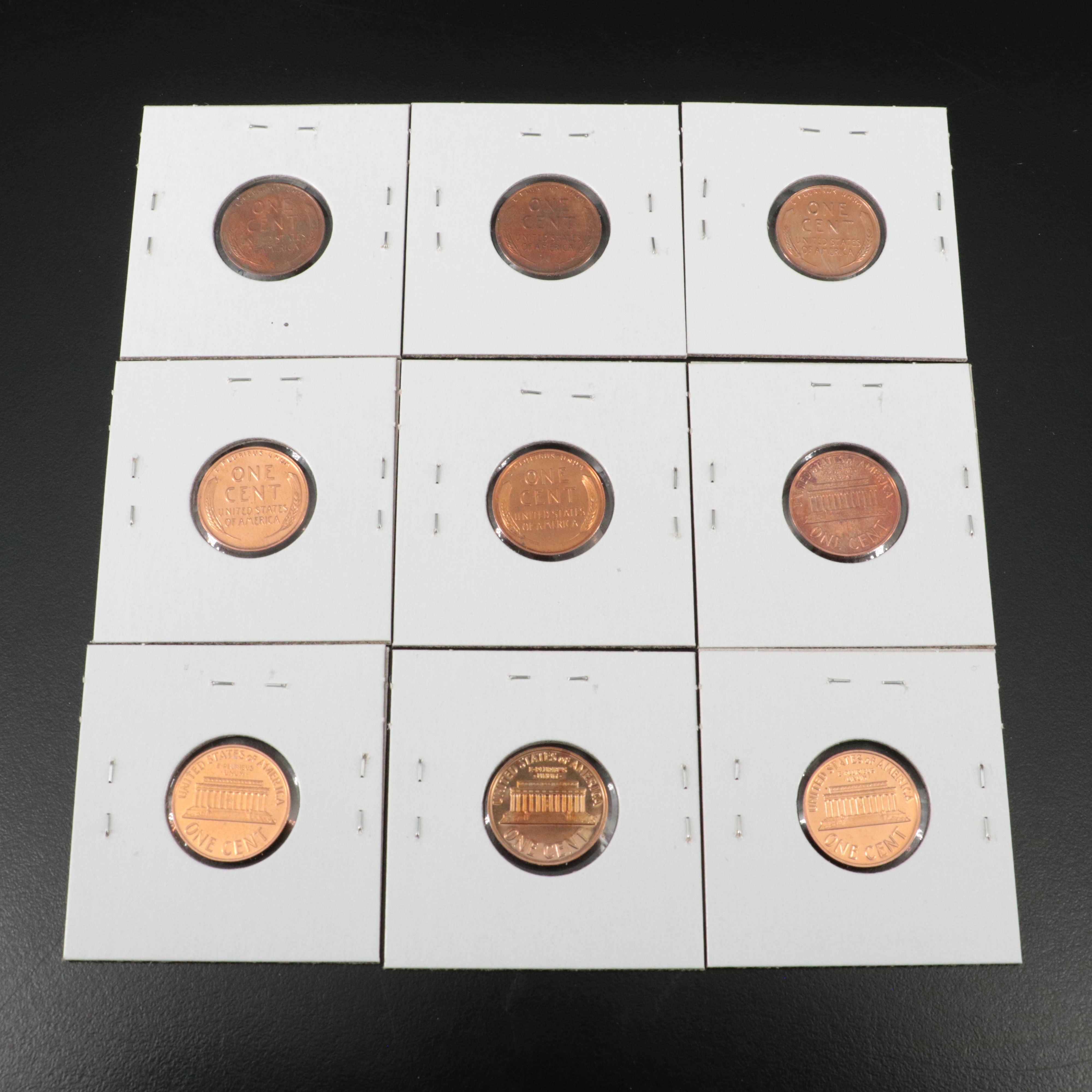 Forty-Nine Different Proof Lincoln Cents