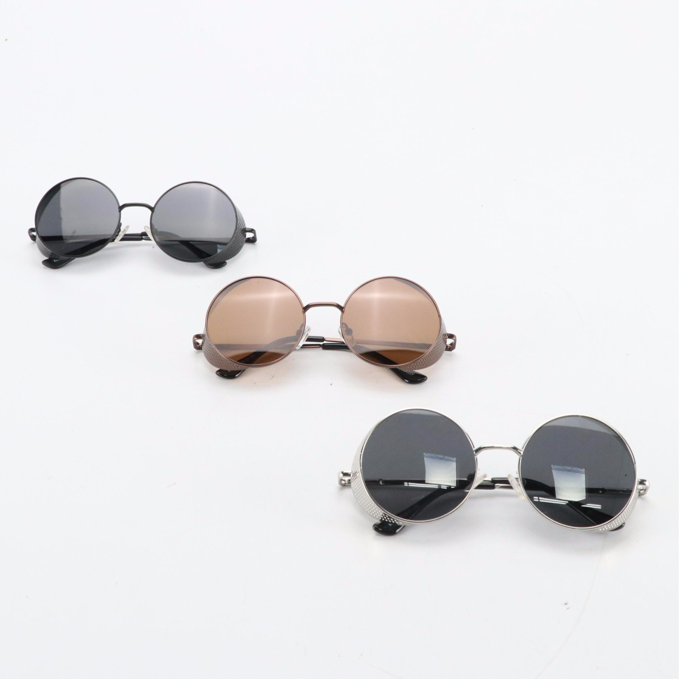 Glassy Killburn Plus and Premium Polarized Round Sunglasses, With Cases