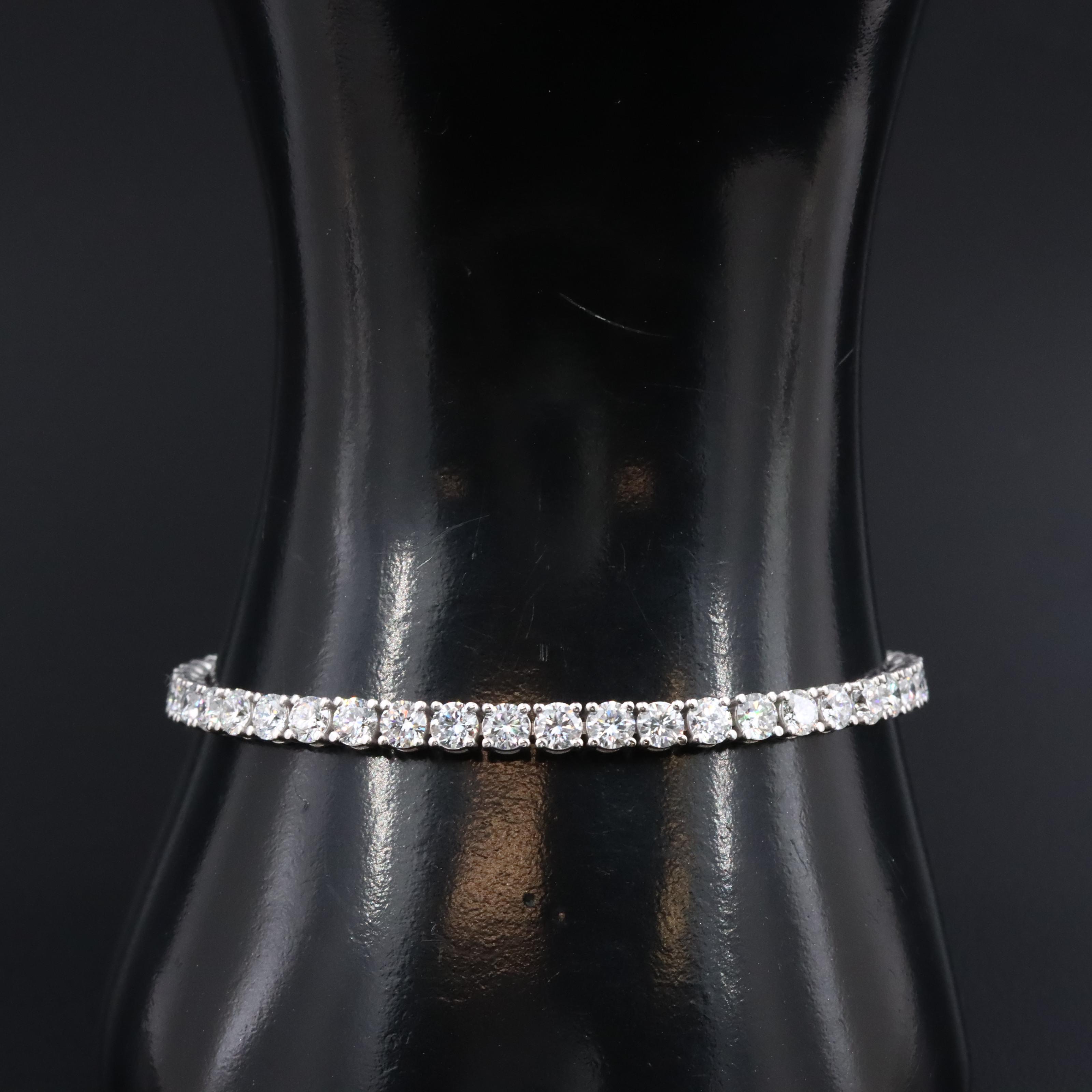 14K 8.06 CTW Lab Grown Diamond Line Bracelet