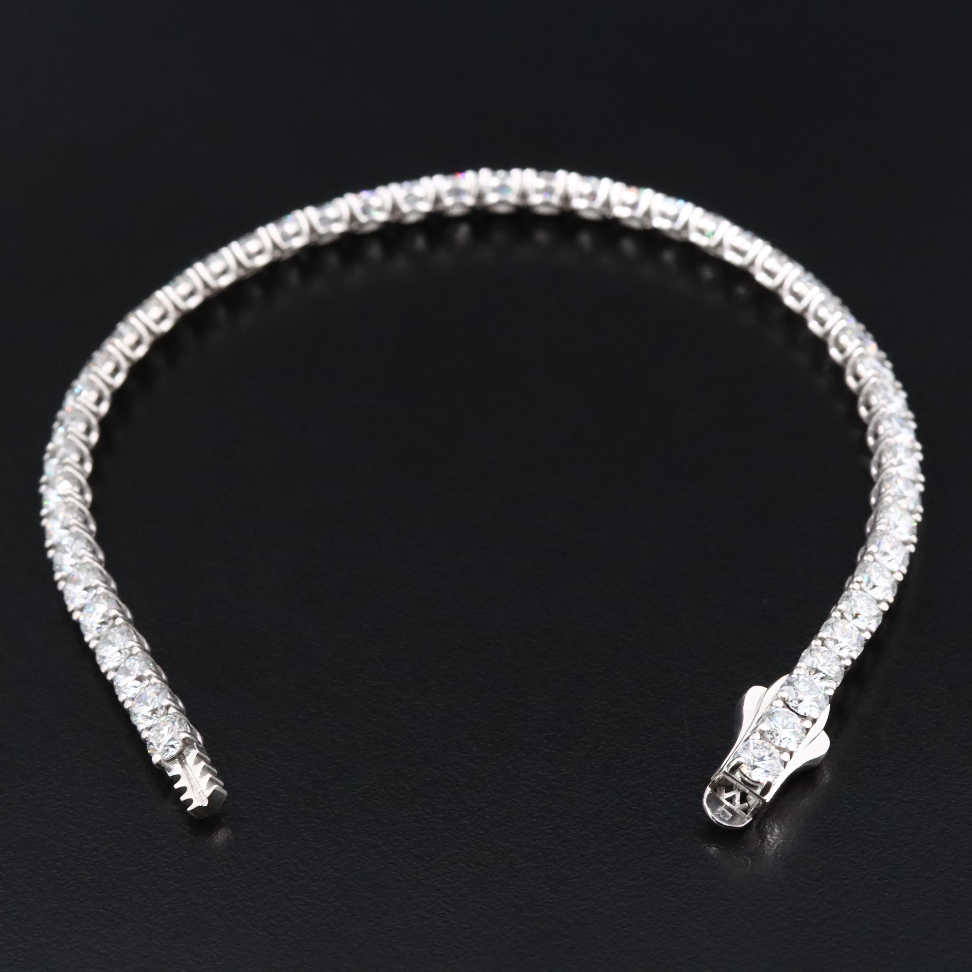 14K 8.06 CTW Lab Grown Diamond Line Bracelet
