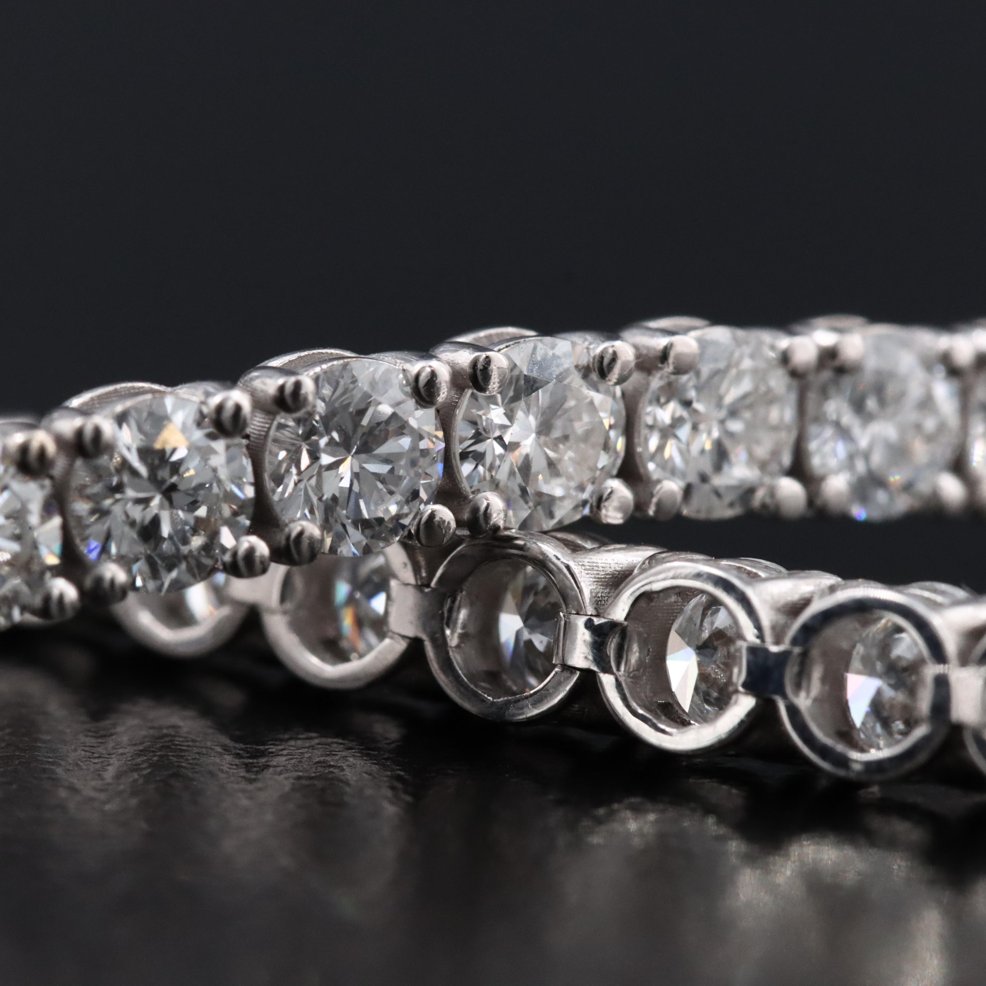 14K 8.06 CTW Lab Grown Diamond Line Bracelet