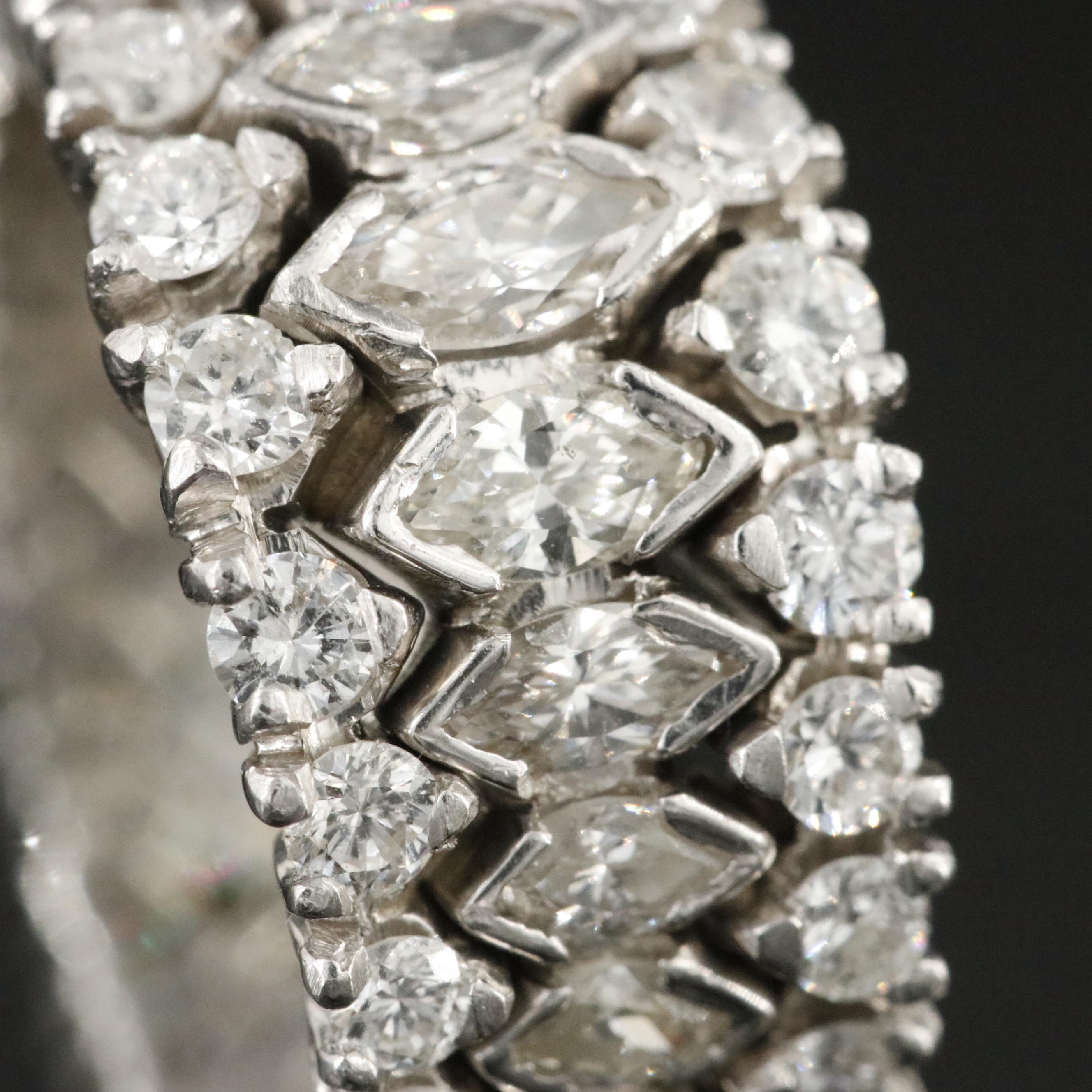 Platinum 3.50 CTW Diamond Graduated Eternity Band