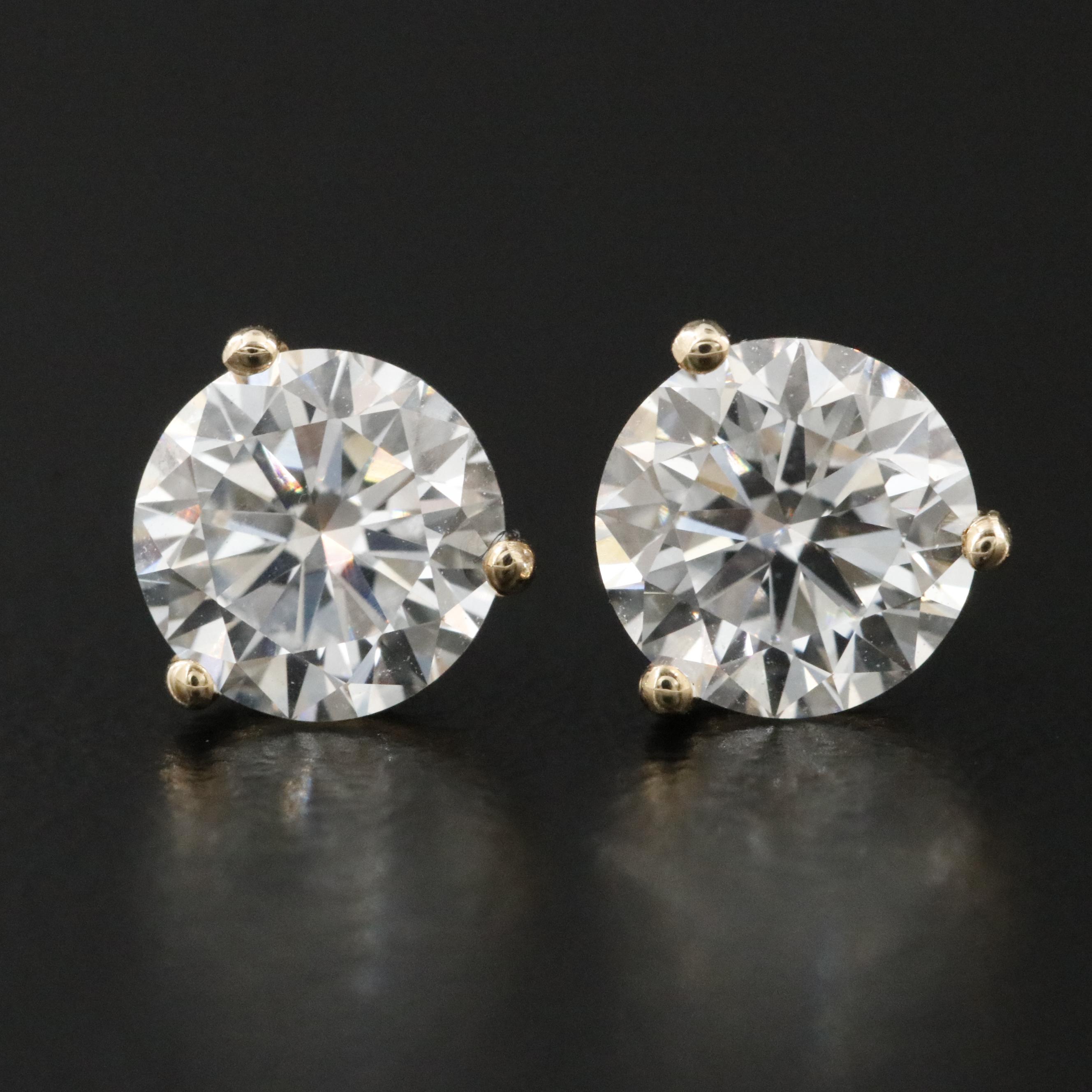 14K 1.87 CTW Lab Grown Diamond Earrings