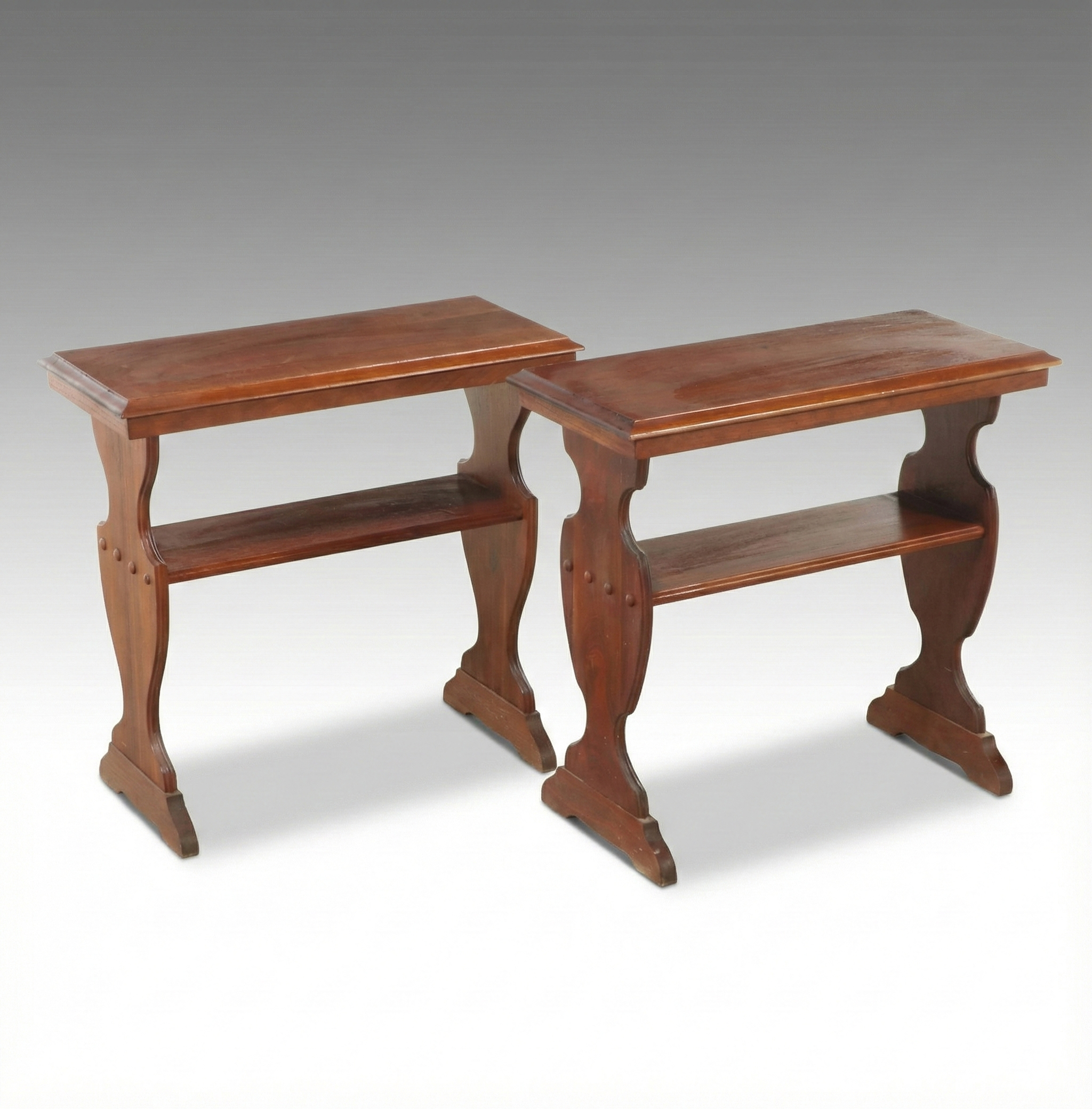Pair of Jacobean Style Walnut Reading Tables, Mid to Late 20th Century