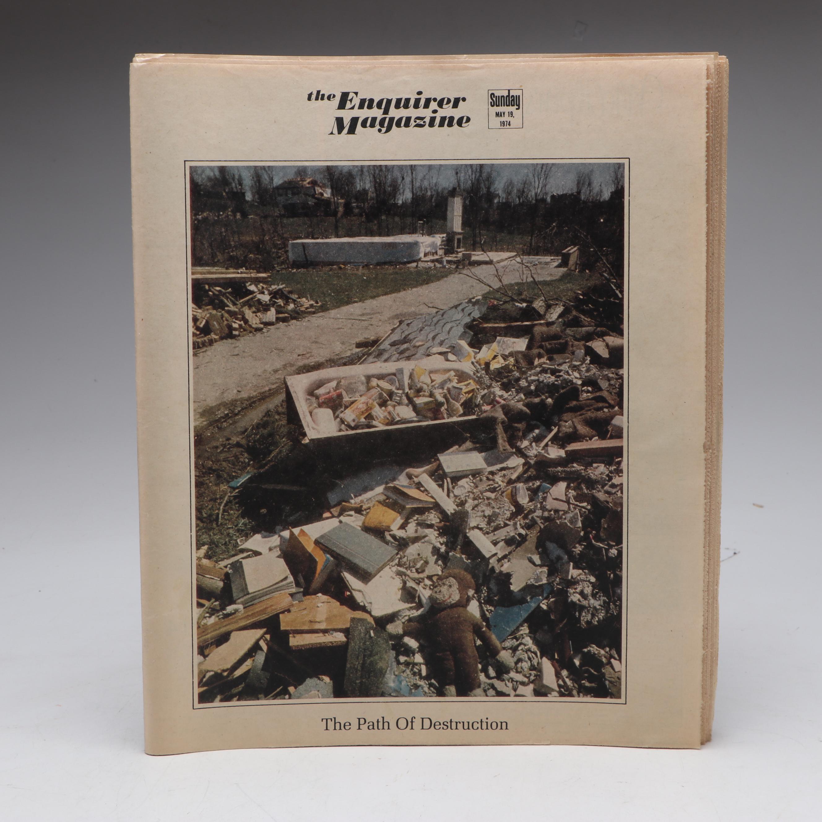 "The Cincinnati Post" with Other Newspapers and Ephemera, Mid to Late 20th C.