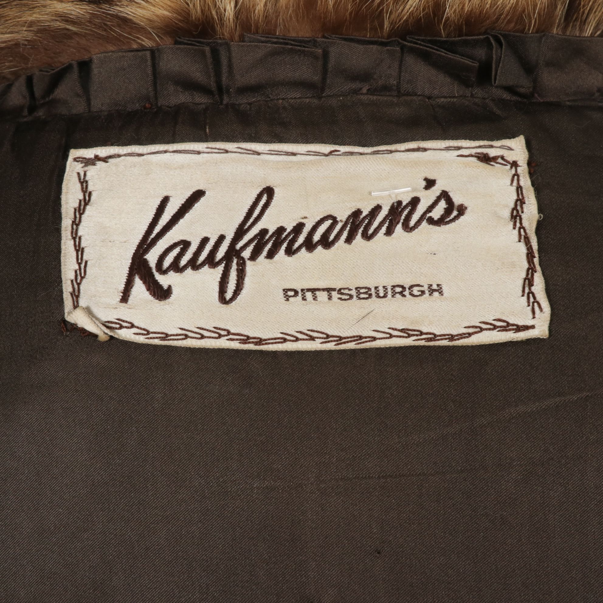 Raccoon Fur Stroller by Kaufmann's, Mid-20th C.