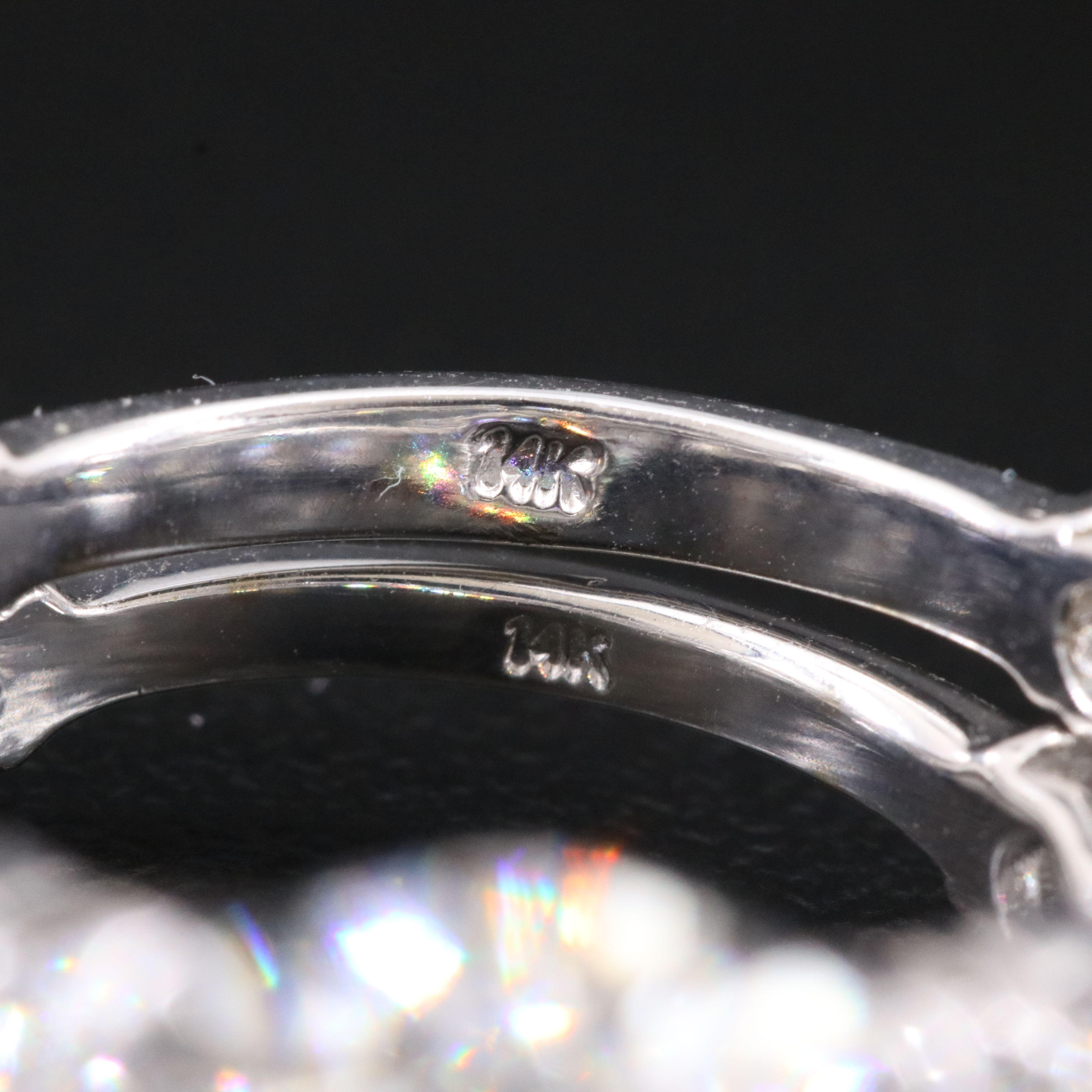 14K 10.62 CTW Lab Grown Diamond Ring Set with IGI Report