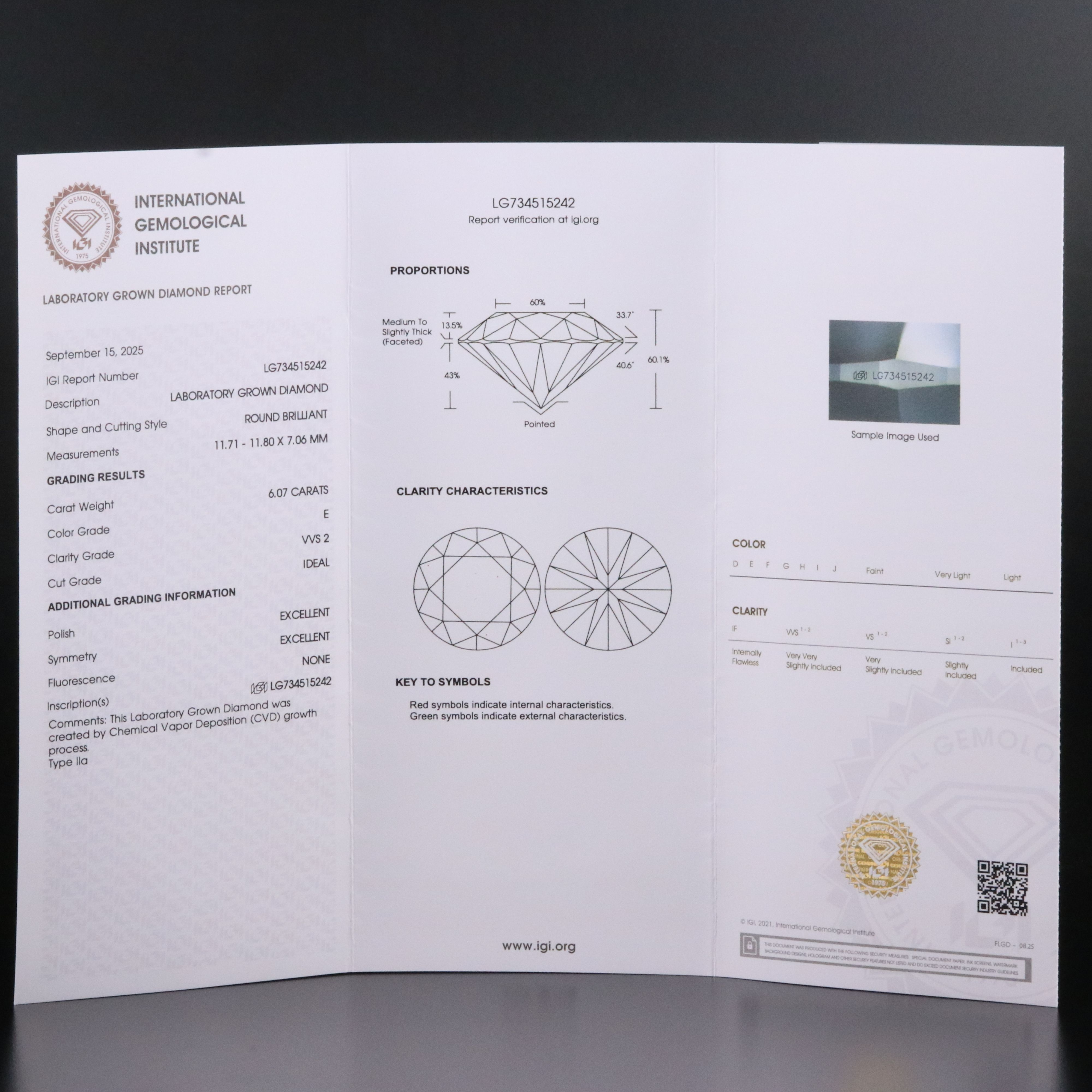 14K 10.62 CTW Lab Grown Diamond Ring Set with IGI Report