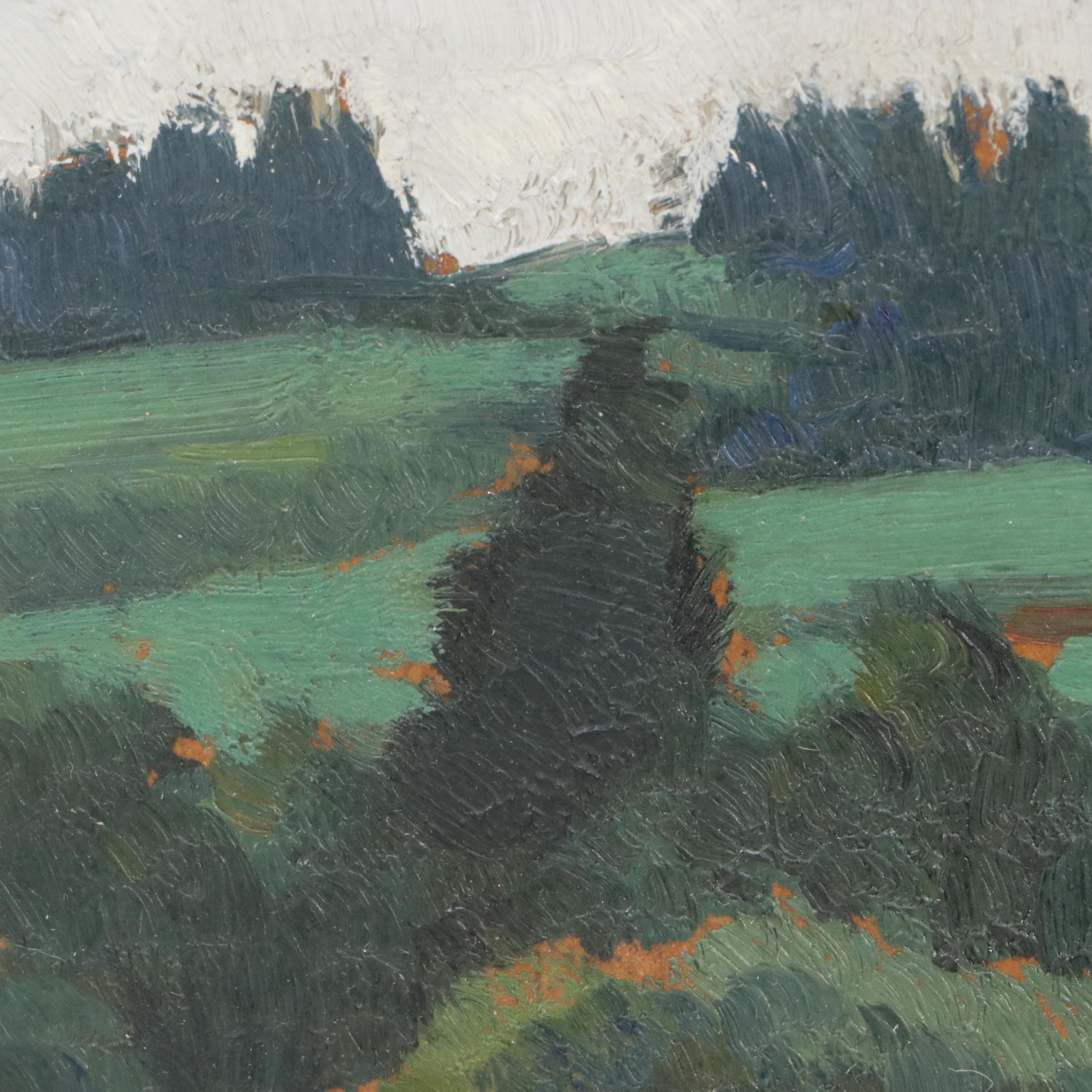 Robert Fernier French School Lake Landscape, Circa 1940