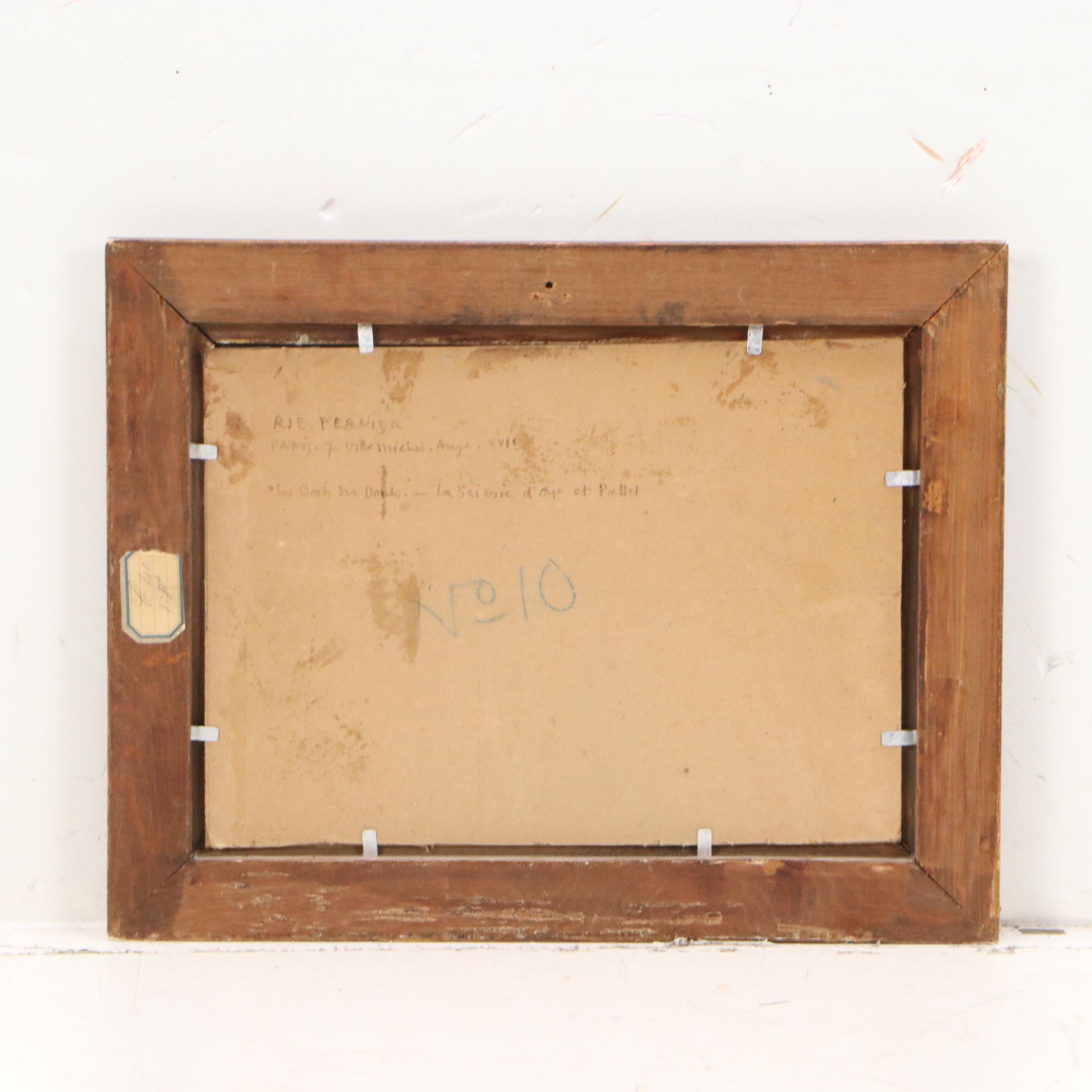 Robert Fernier French School Lake Landscape, Circa 1940