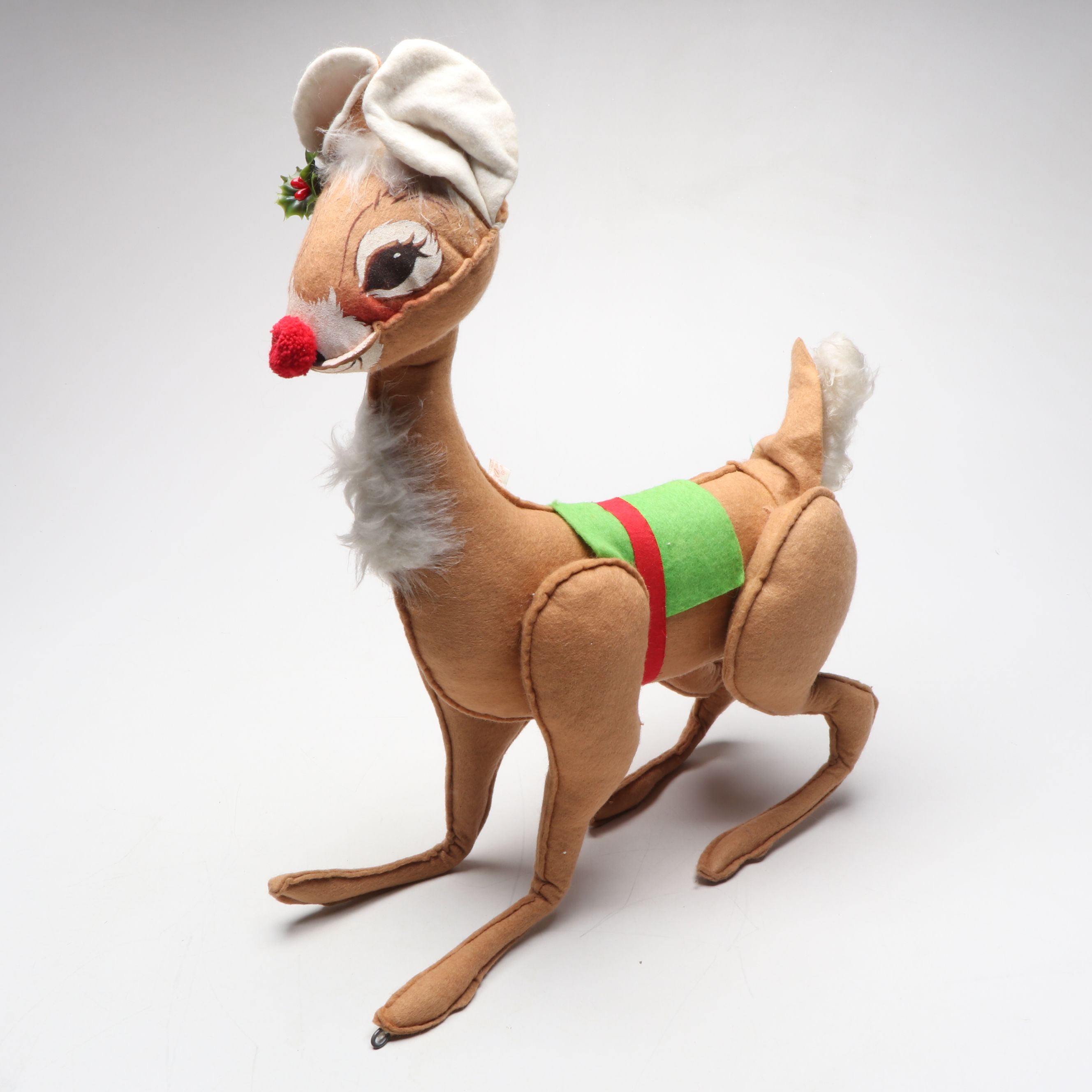 Annalee Reindeer, Mice, Santa, and More Felt Christmas Figurines