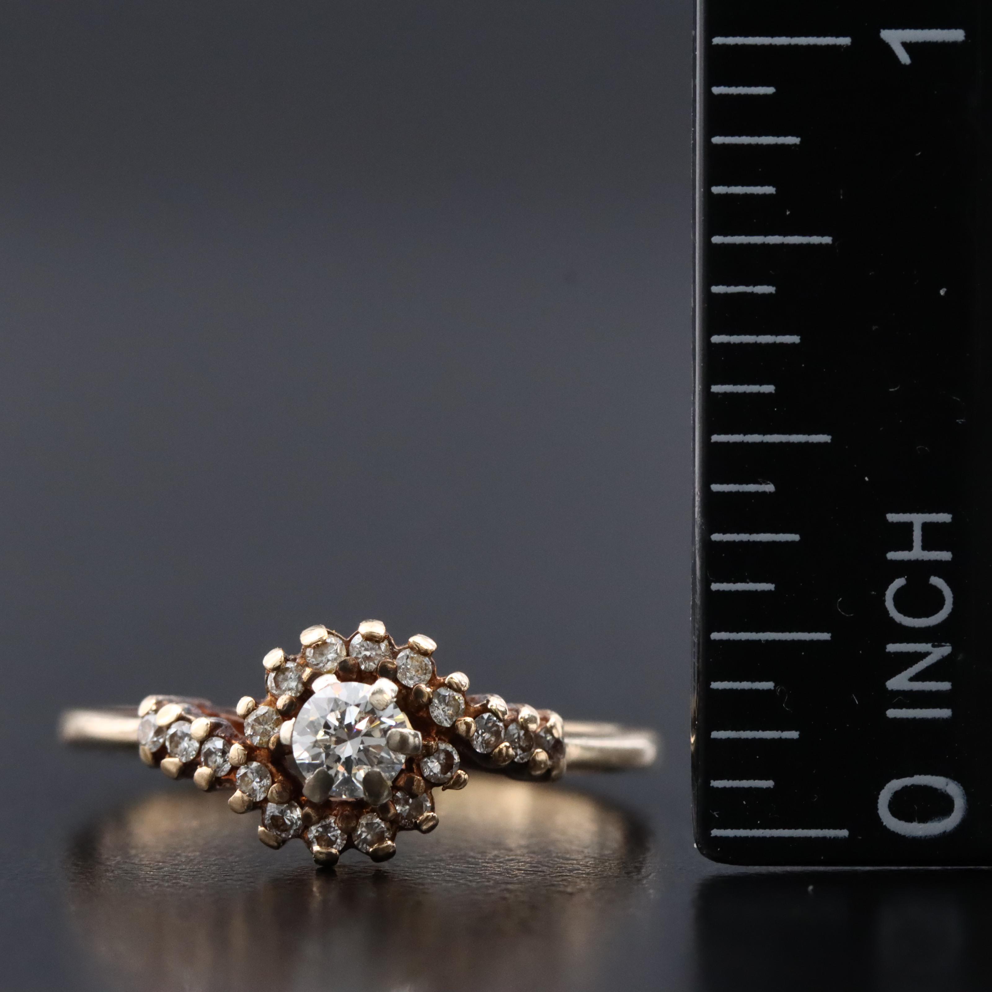 14K 0.37 CTW Diamond Ring