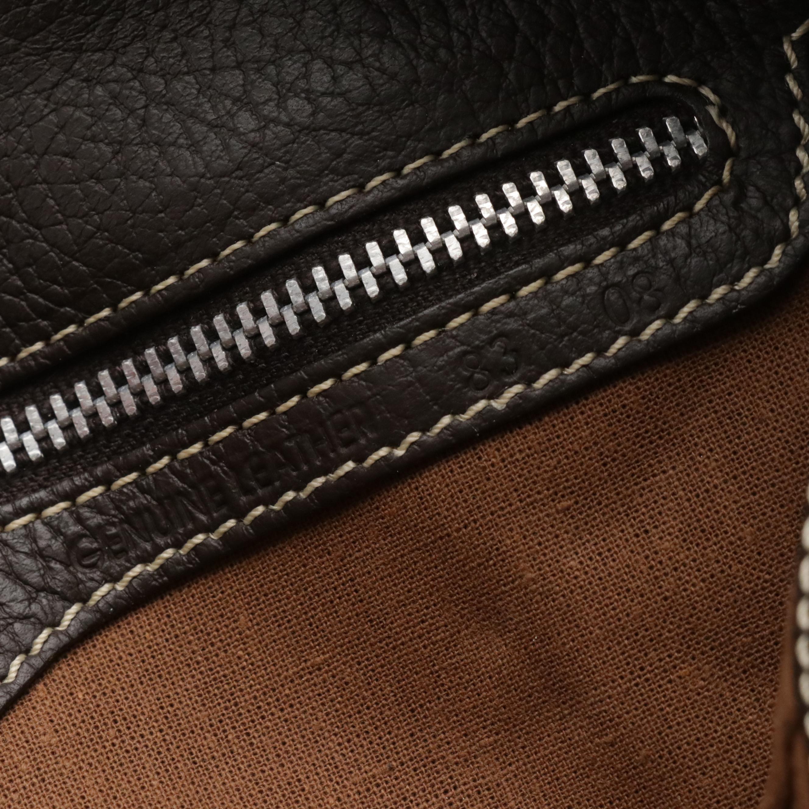 Tod's Buckle Satchel in Italian Grained Leather