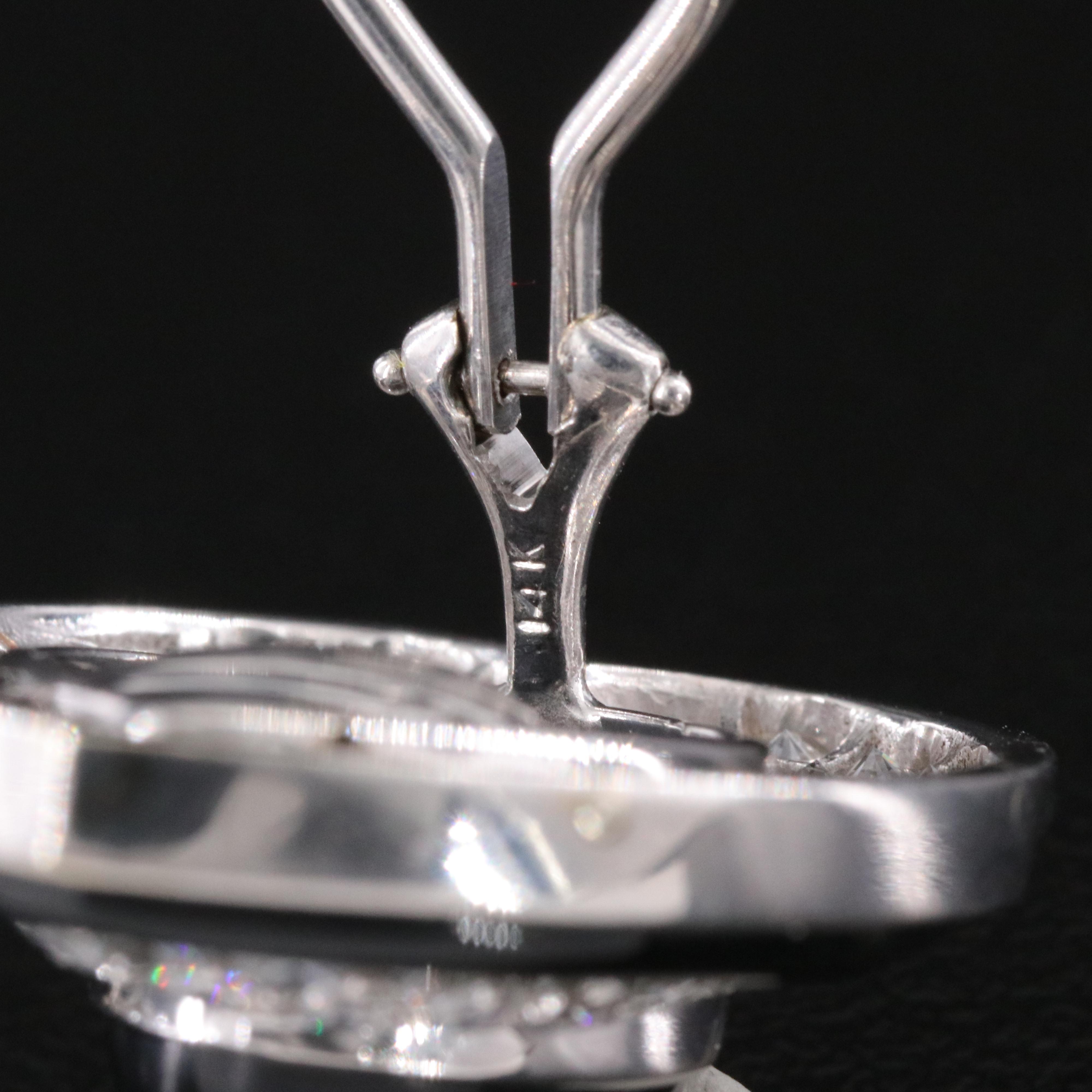 14K "Tuxedo" 2.65 CTW Diamond and Black Onyx Clip Earrings