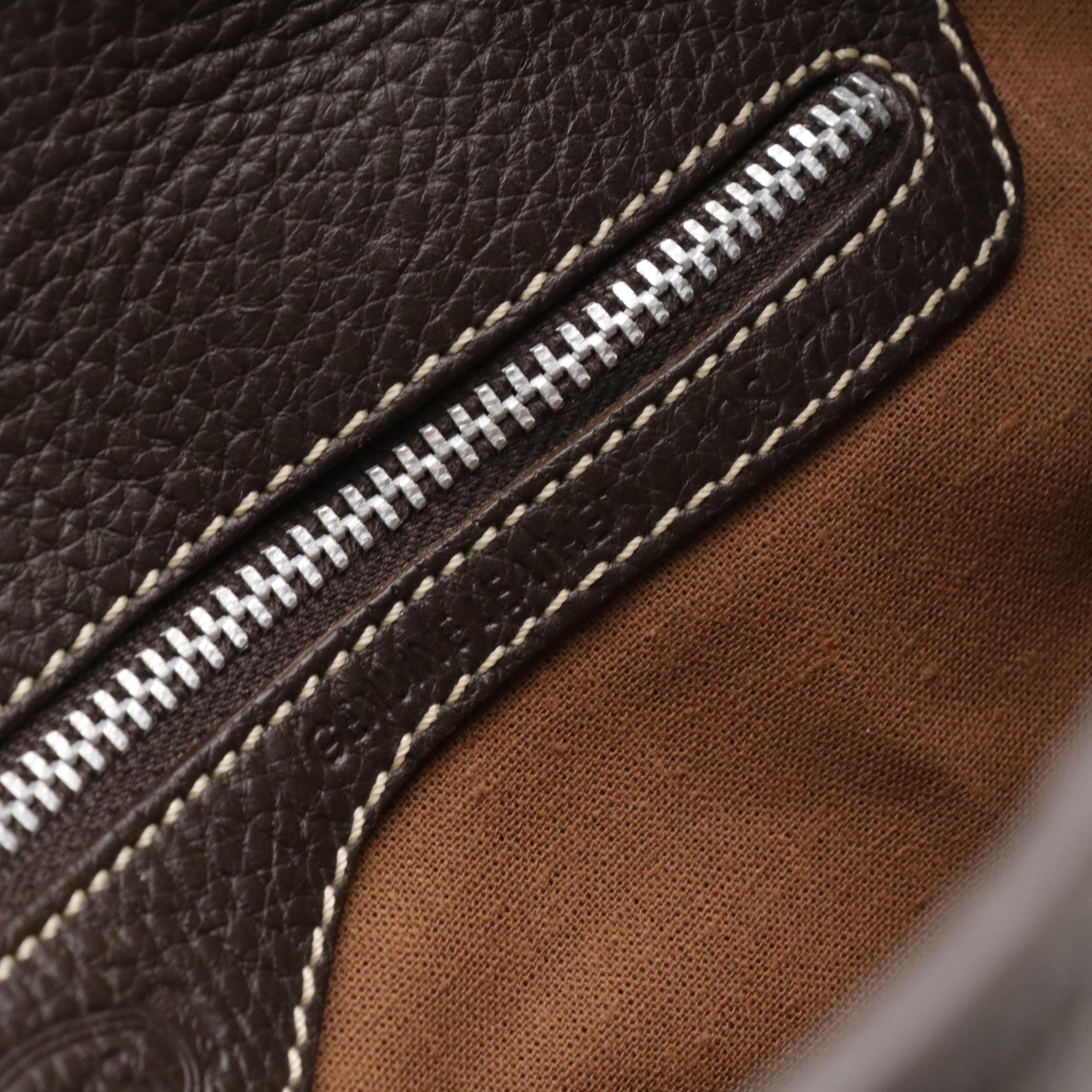 Tod's Buckle Satchel in Italian Grained Leather