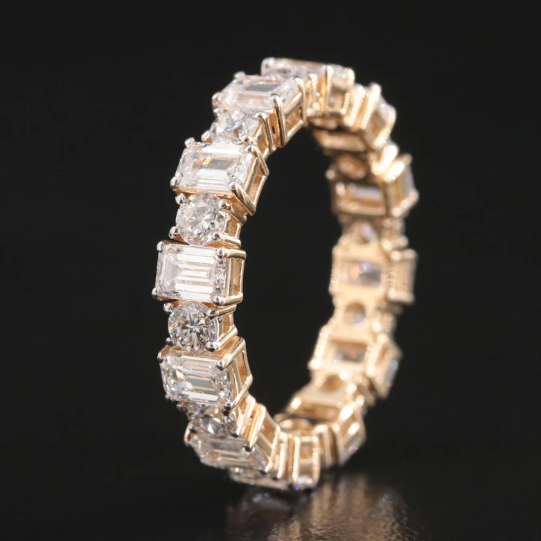 14K 3.73 CTW Lab Grown Diamond Eternity Band