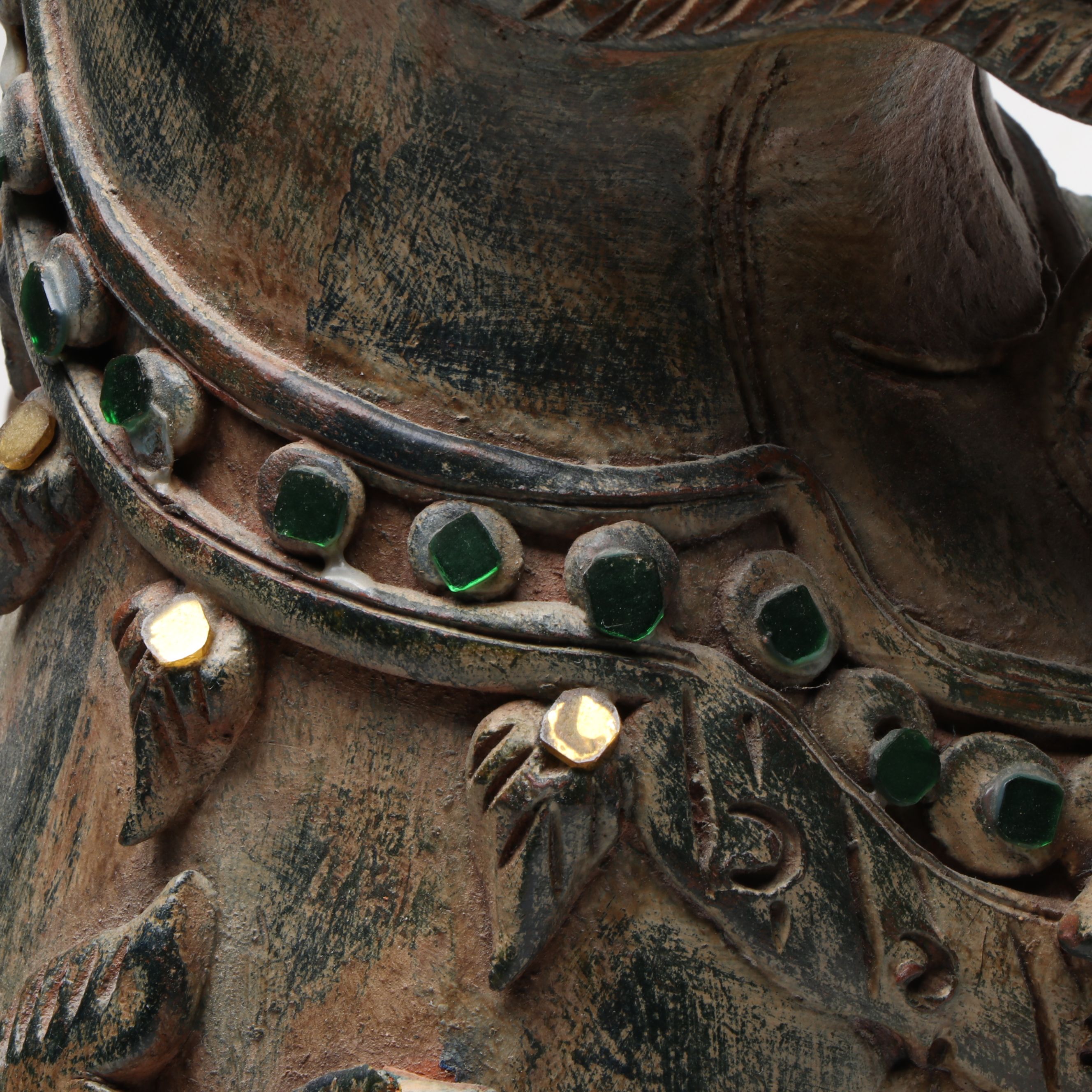 Chinese Guardian Lion Ceramic Statue