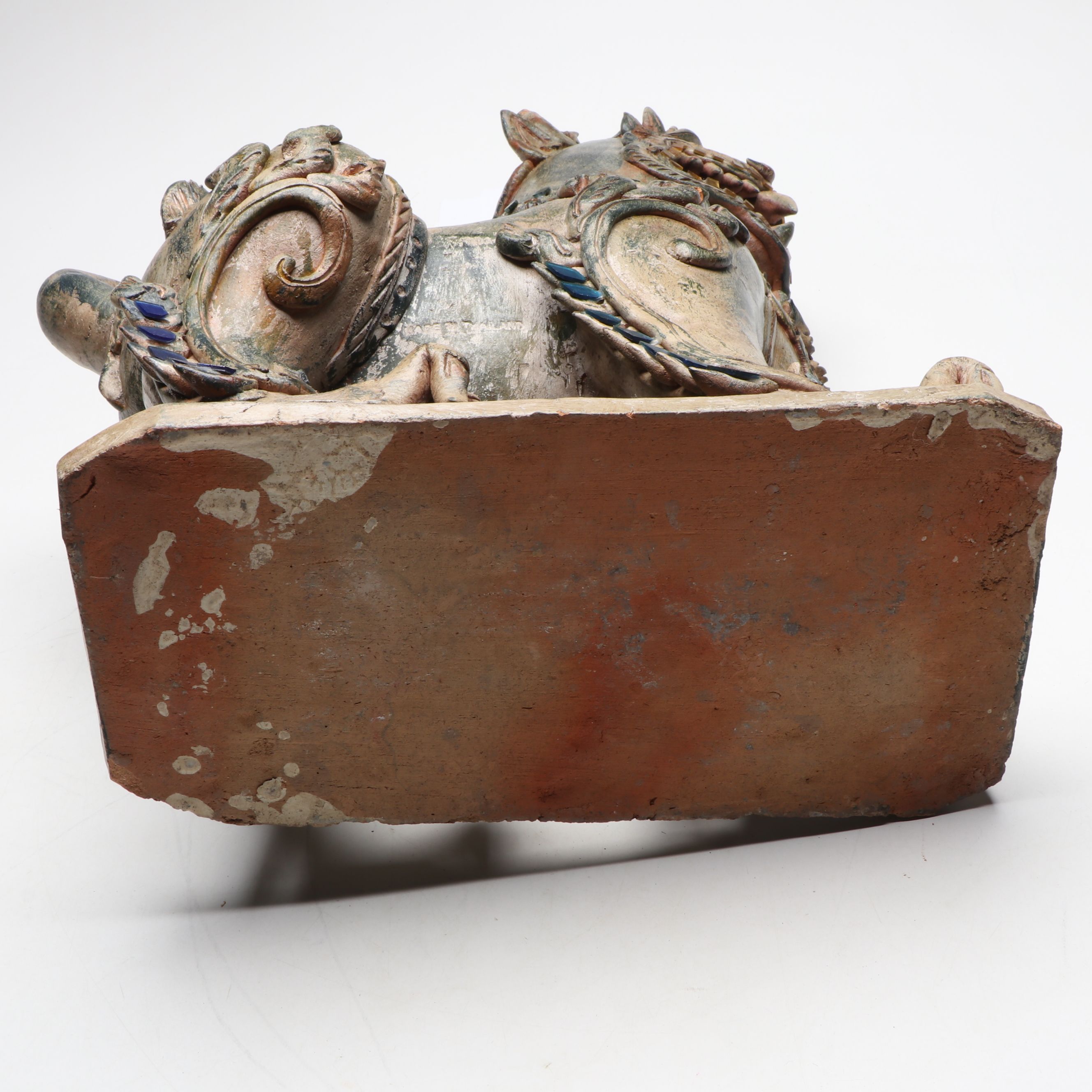 Chinese Guardian Lion Ceramic Statue