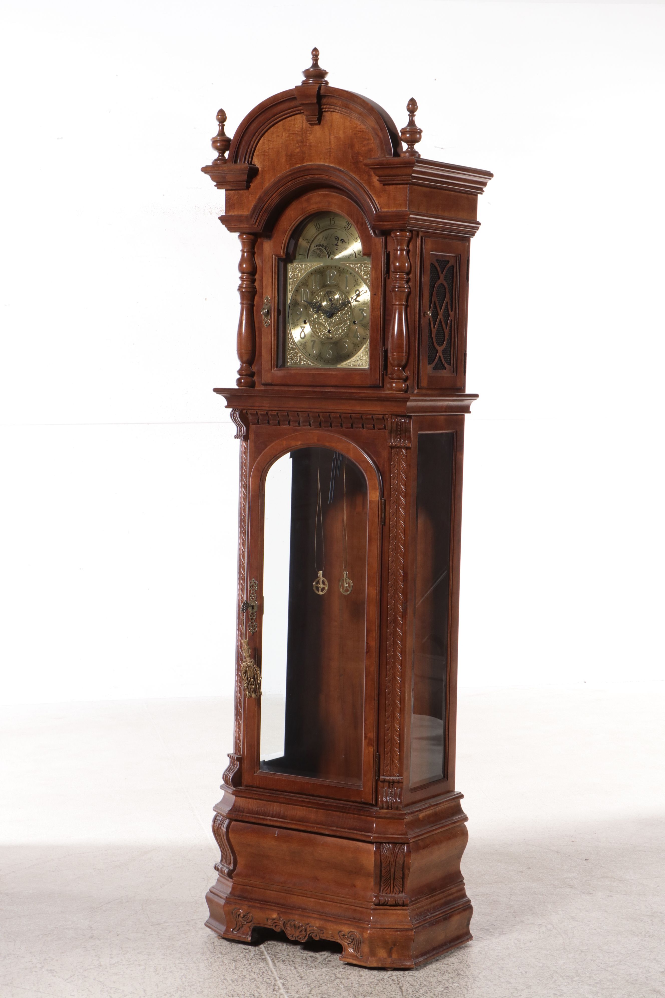 Ridgeway Mahogany Cased Grandfather Clock, Late 20th Century
