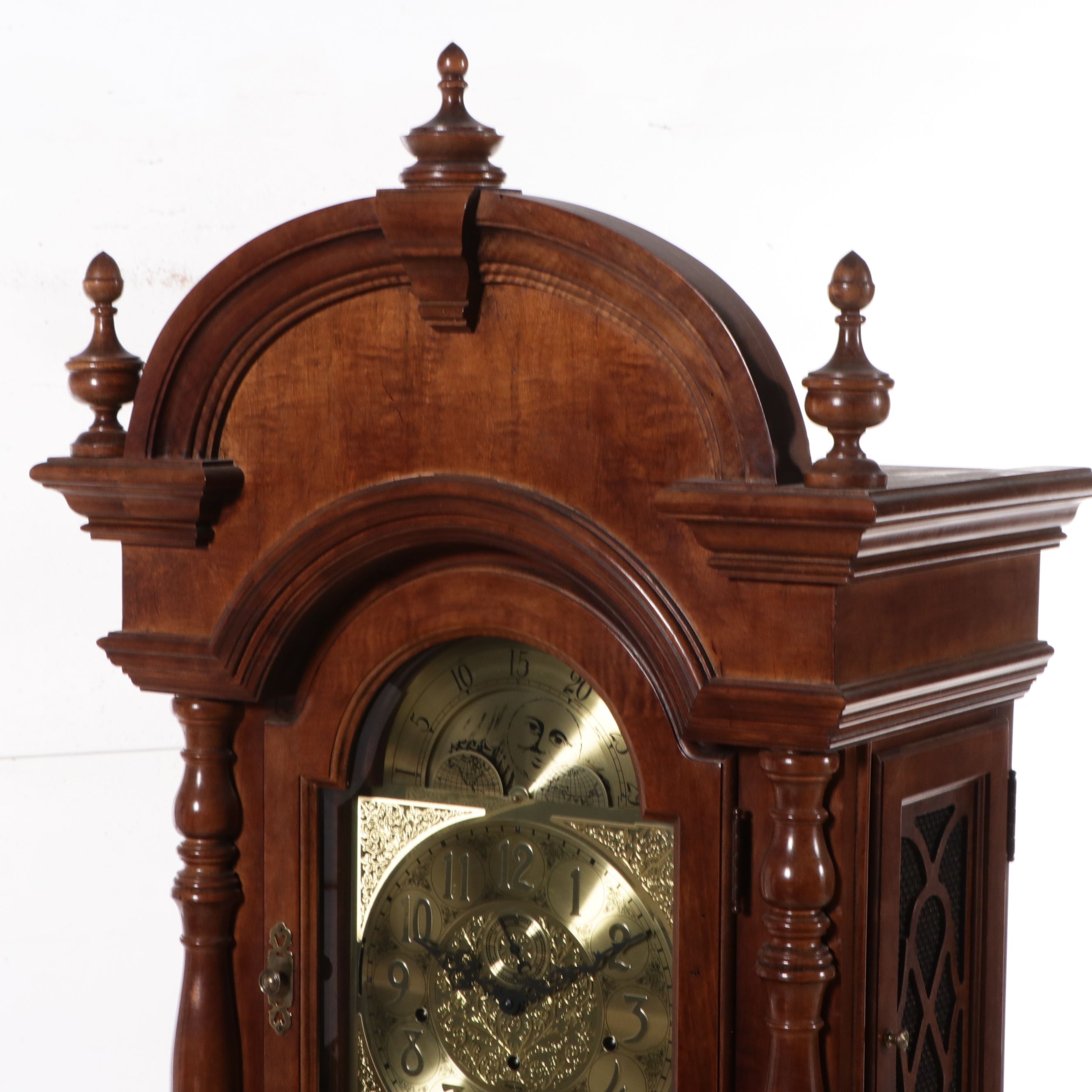 Ridgeway Mahogany Cased Grandfather Clock, Late 20th Century