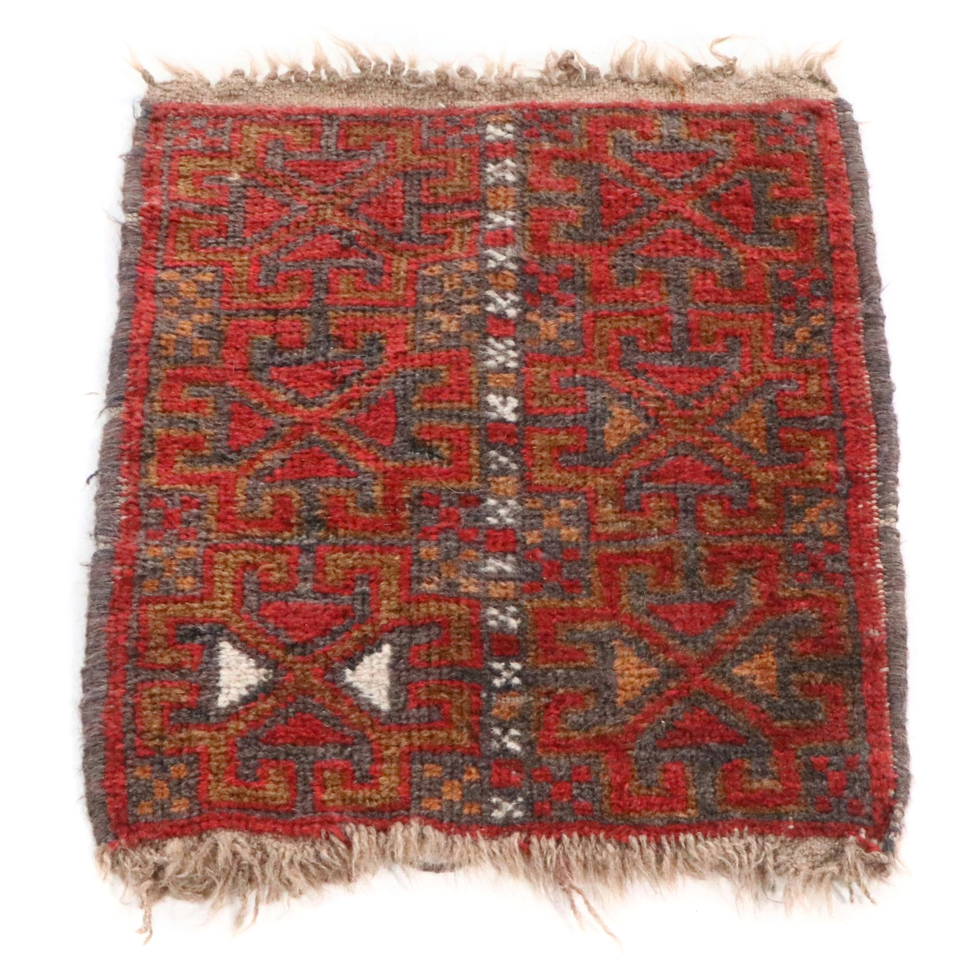 1'5 x 2' Hand-Knotted Caucasian Kazak Floor Mat