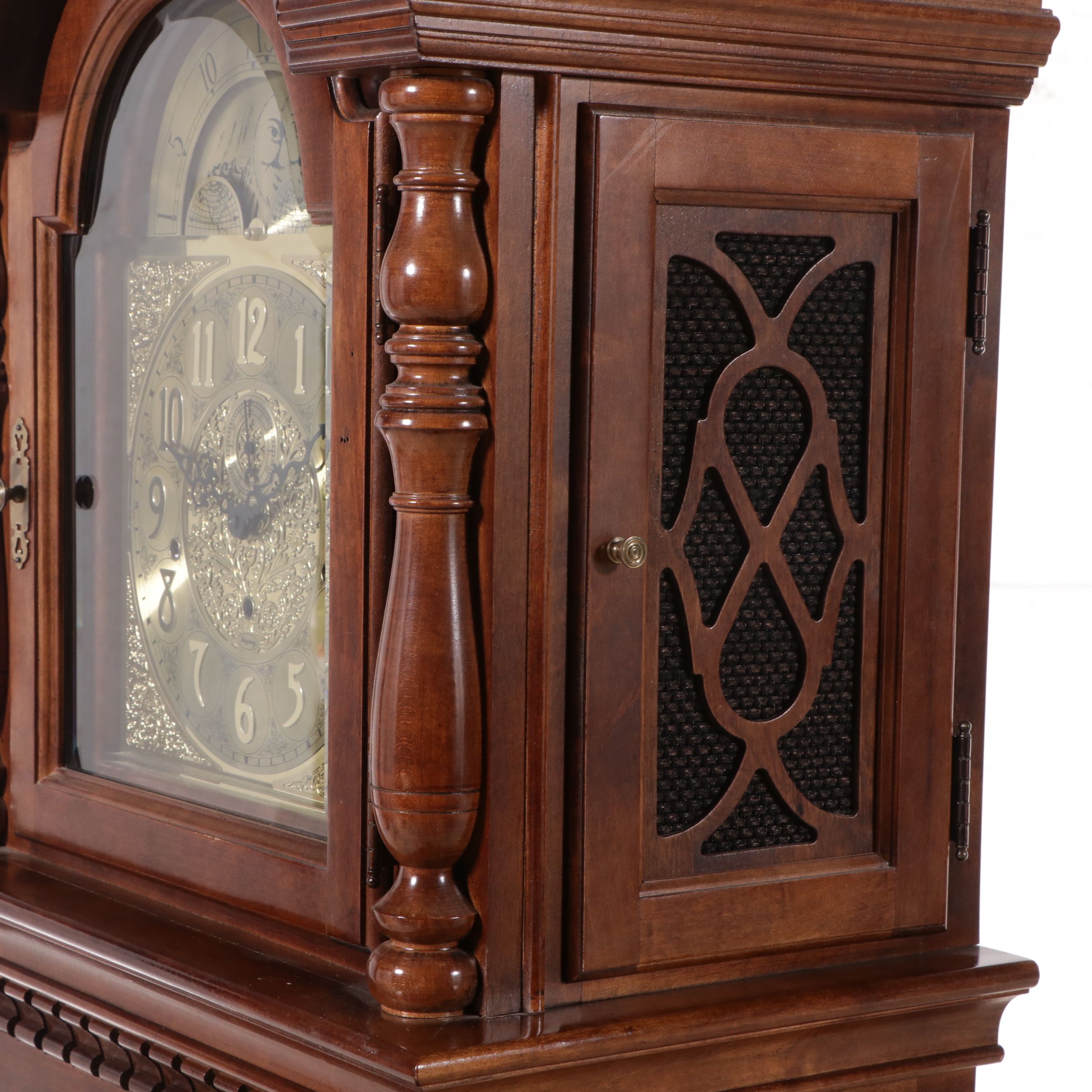 Ridgeway Mahogany Cased Grandfather Clock, Late 20th Century