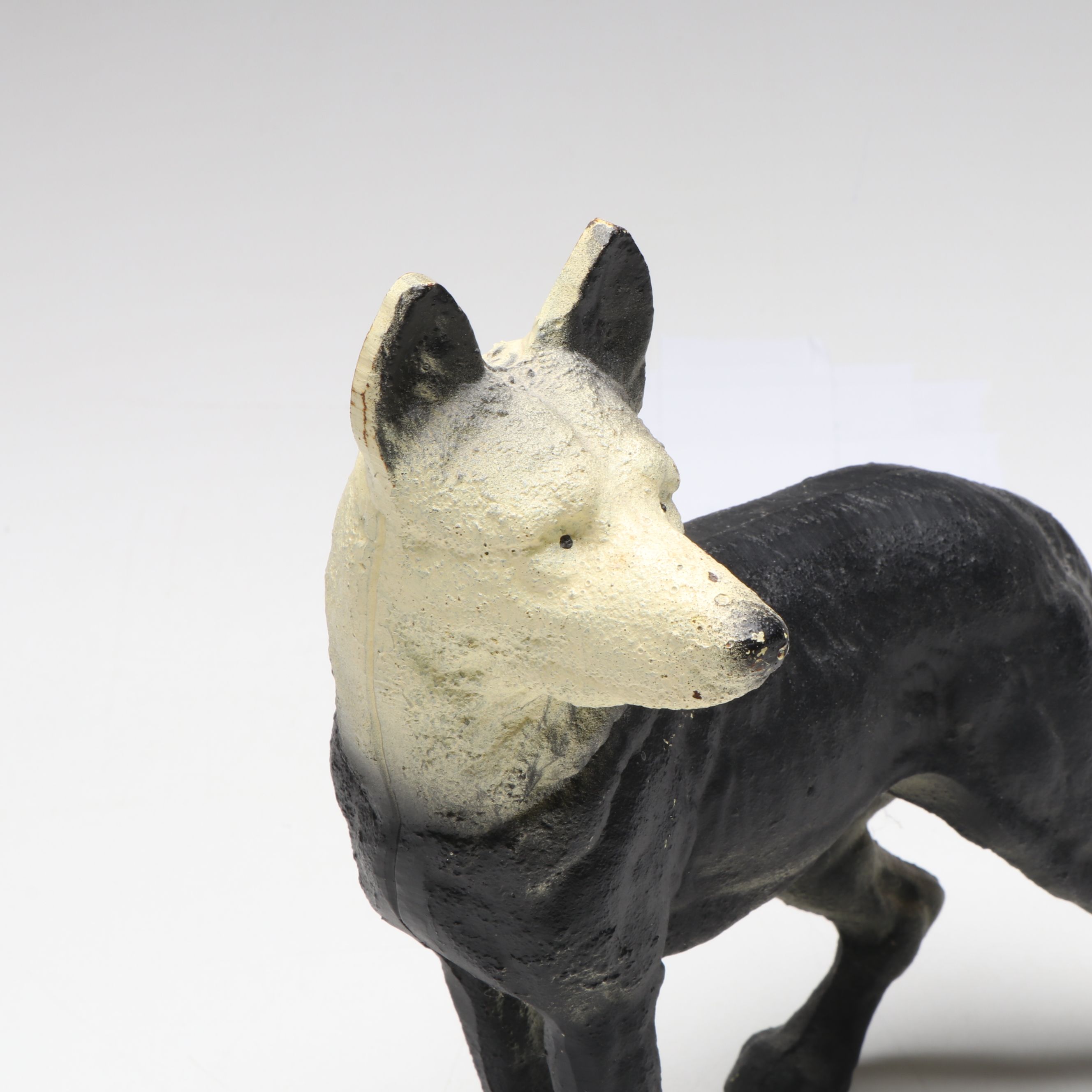 Painted Cast Iron German Shepherd Doorstop