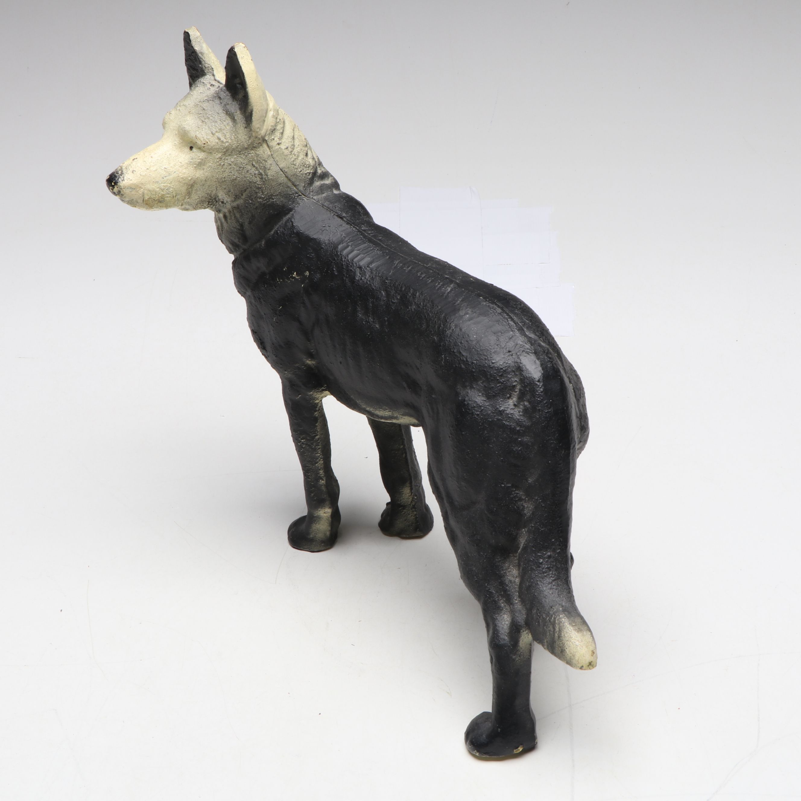 Painted Cast Iron German Shepherd Doorstop