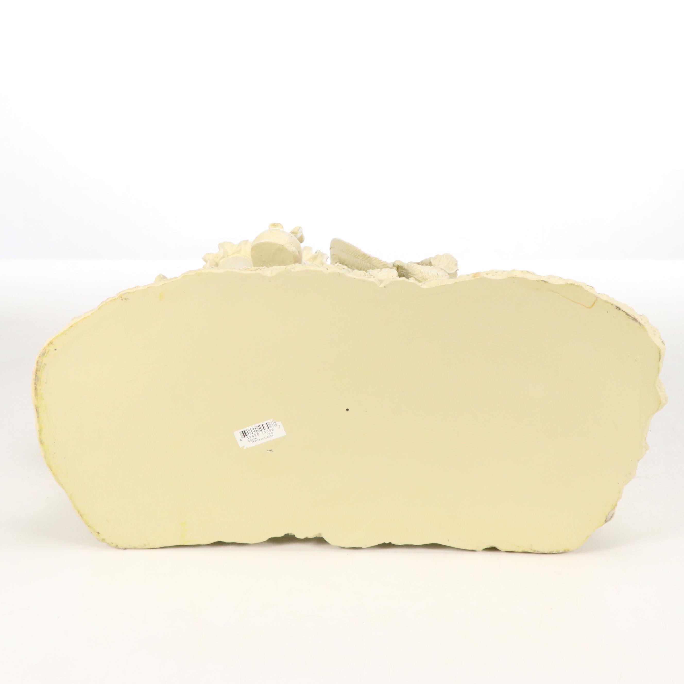 Girl and Boy on Bench Garden Statue