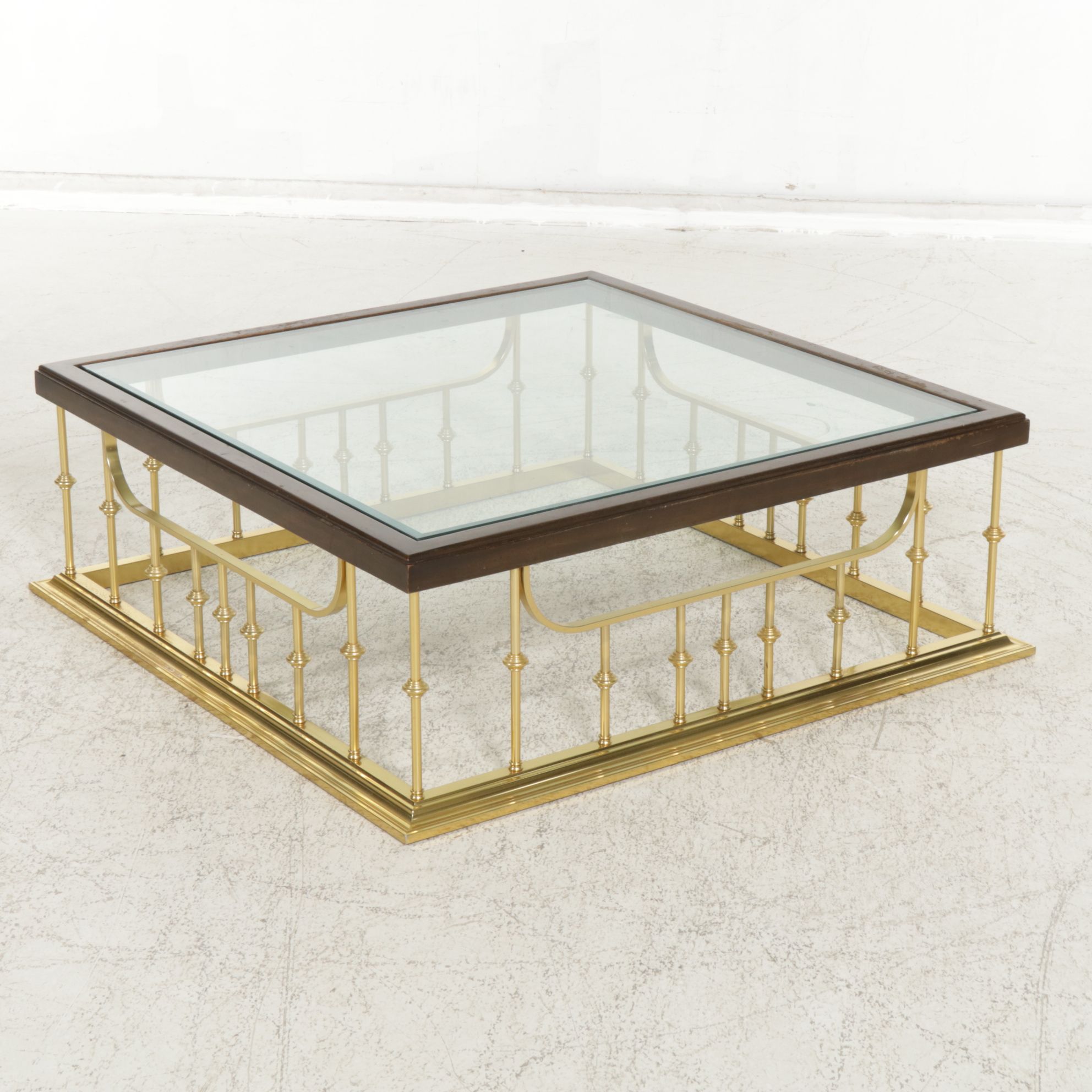 Erwin Lambeth Hollywood Regency Fireplace Fender Style Coffee Table