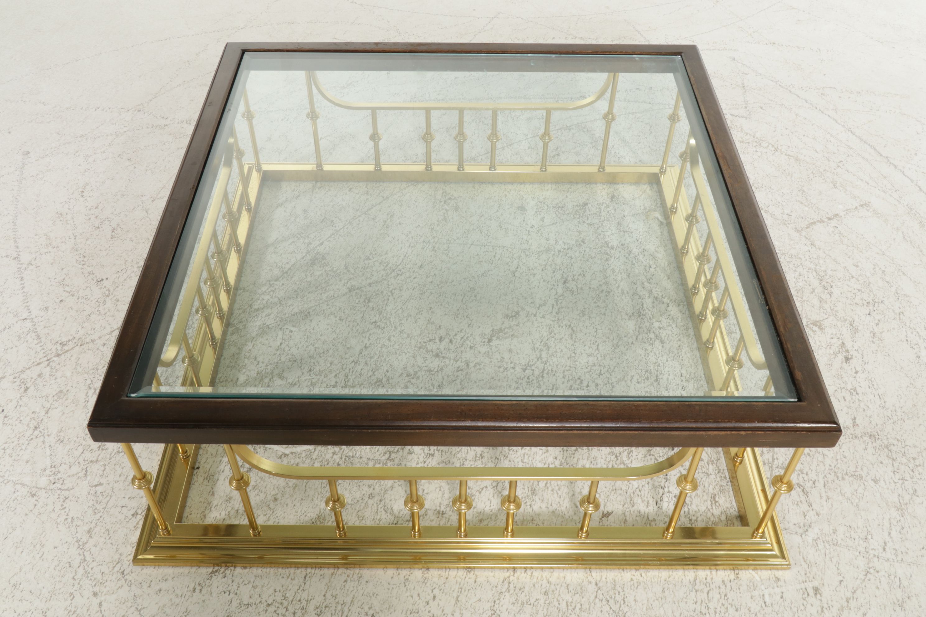 Erwin Lambeth Hollywood Regency Fireplace Fender Style Coffee Table