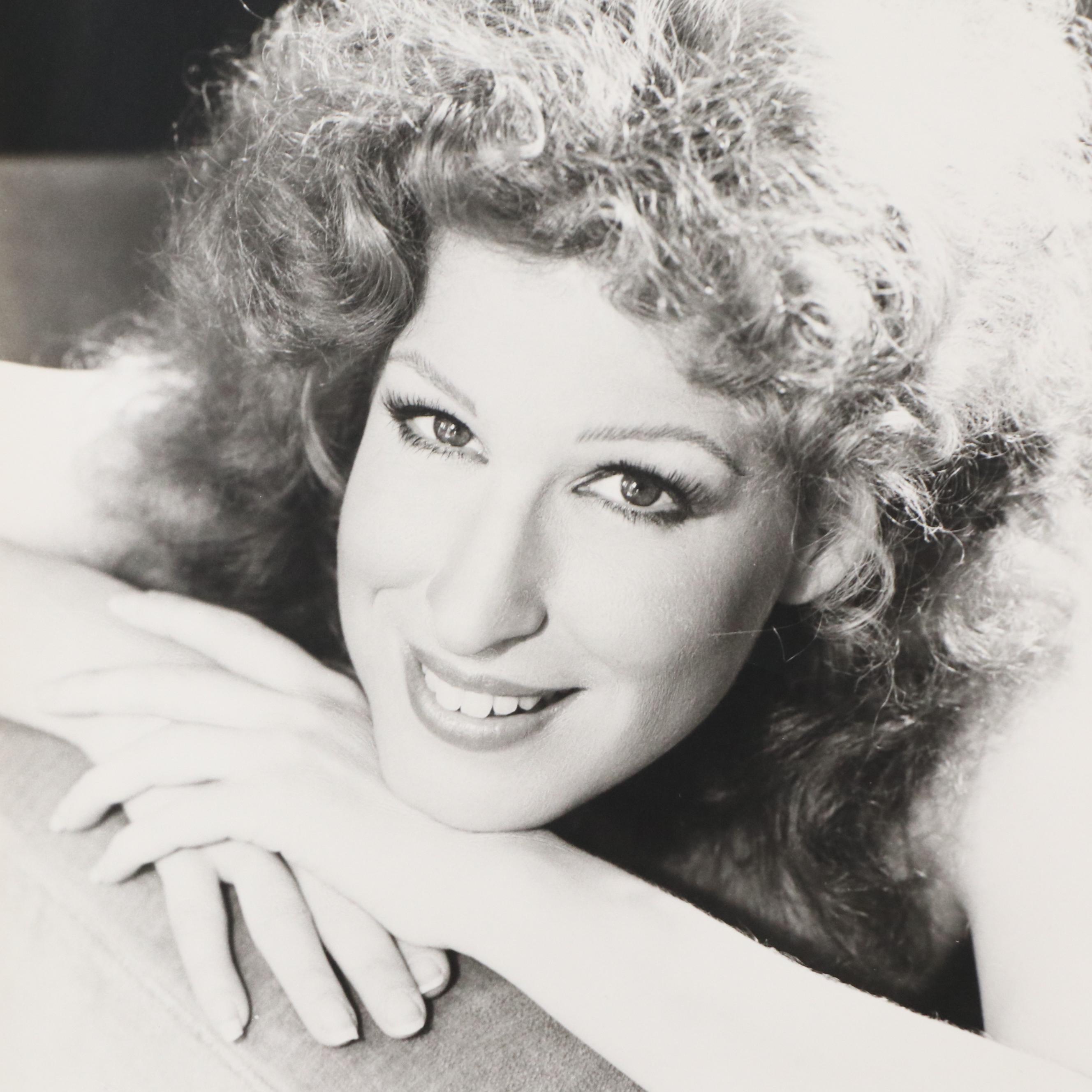Platinum Press Photograph of Bette Midler, Circa 1970