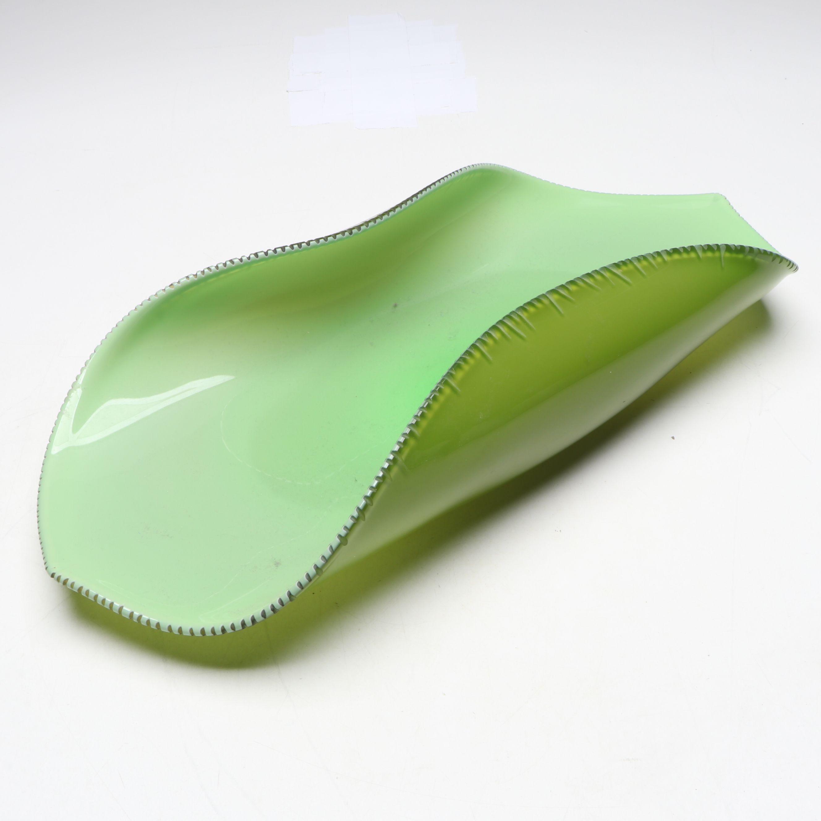 Ivan Baj for Arcade Murano Green Glass Centerpiece