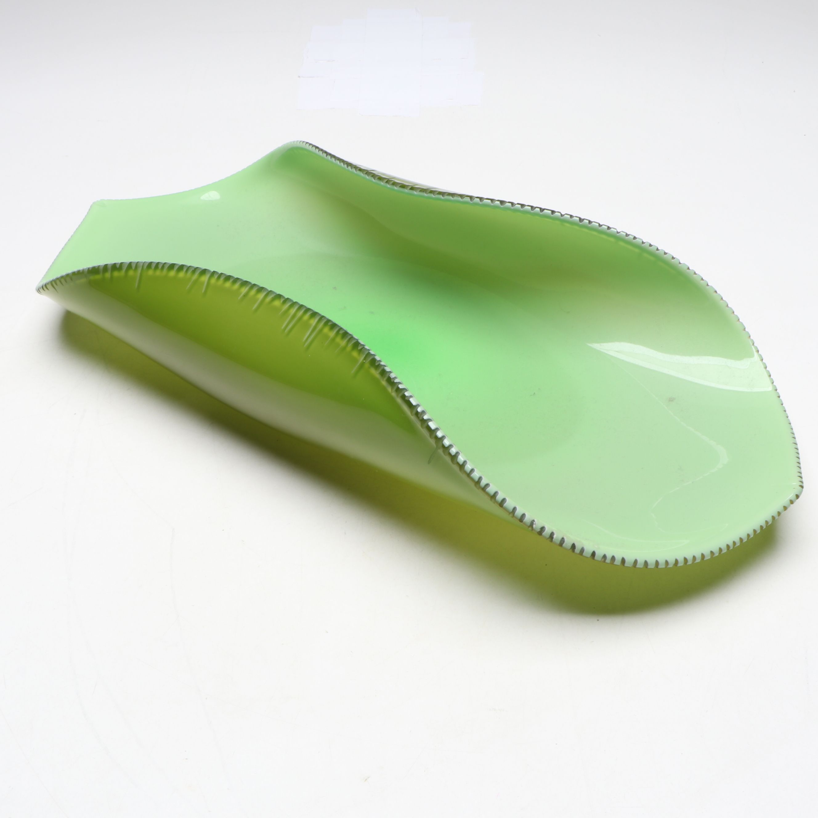 Ivan Baj for Arcade Murano Green Glass Centerpiece