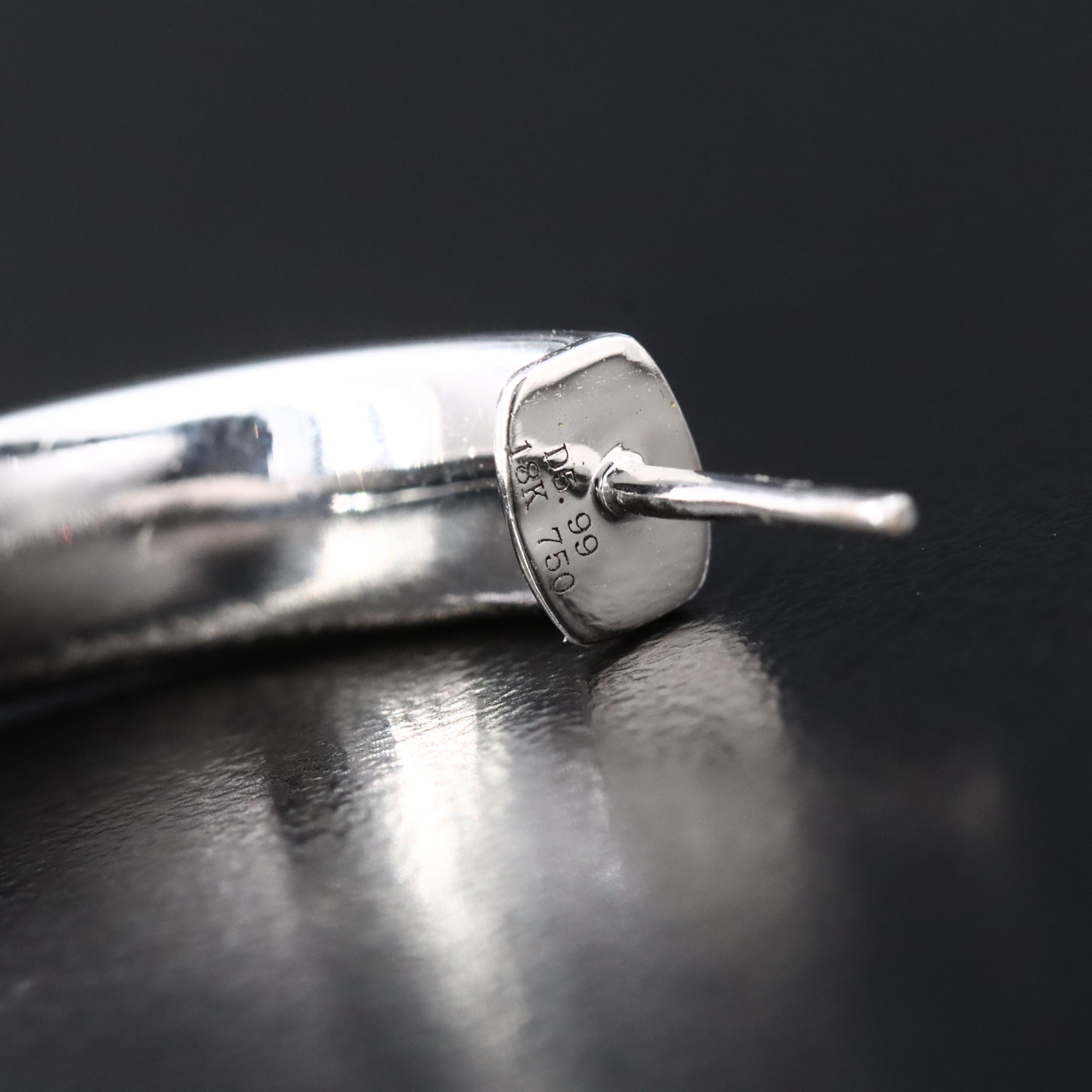 18K 5.99 CTW Diamond Inside-Out Hoop Earrings