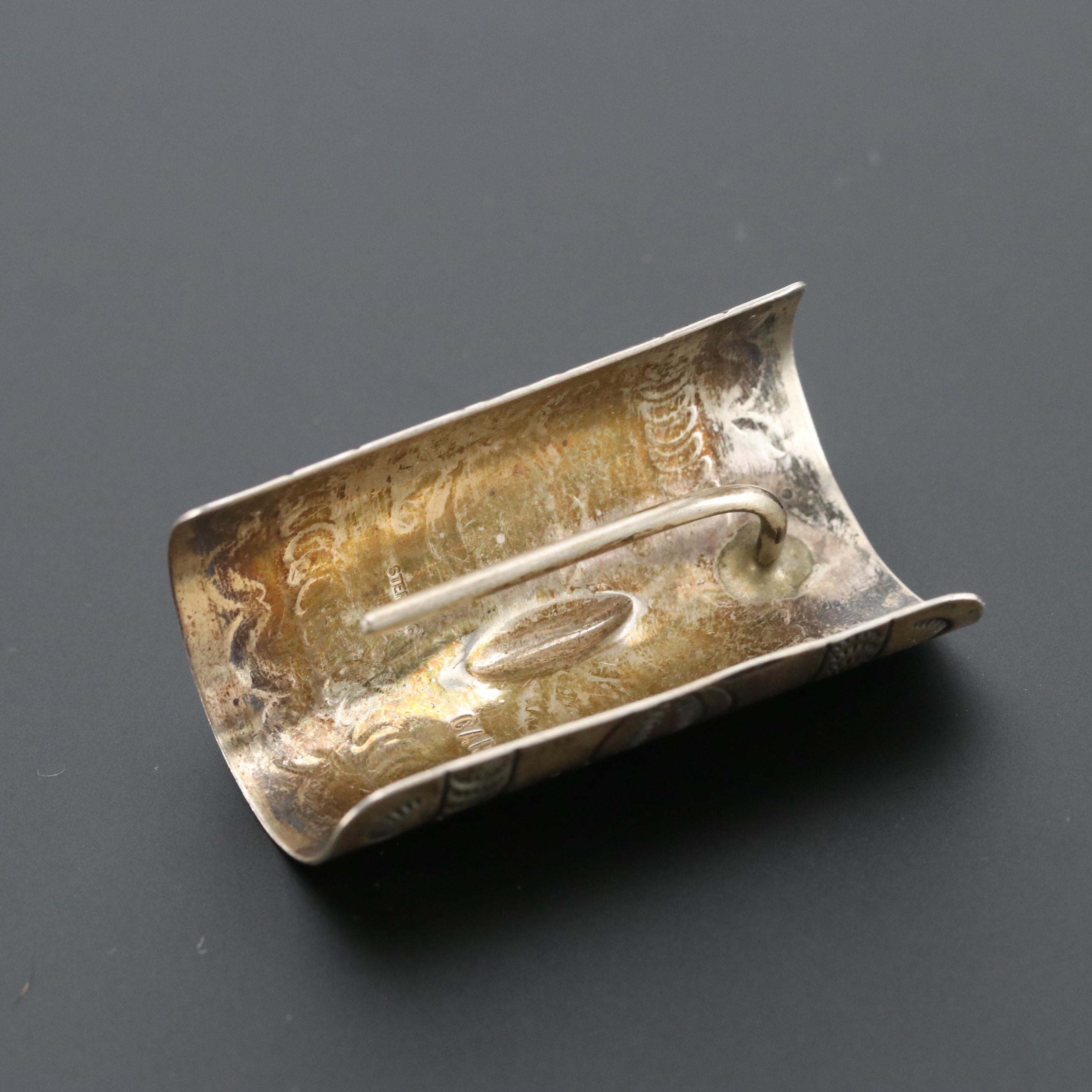 Carson Blackgoat Navajo Sterling Ponytail Cuff