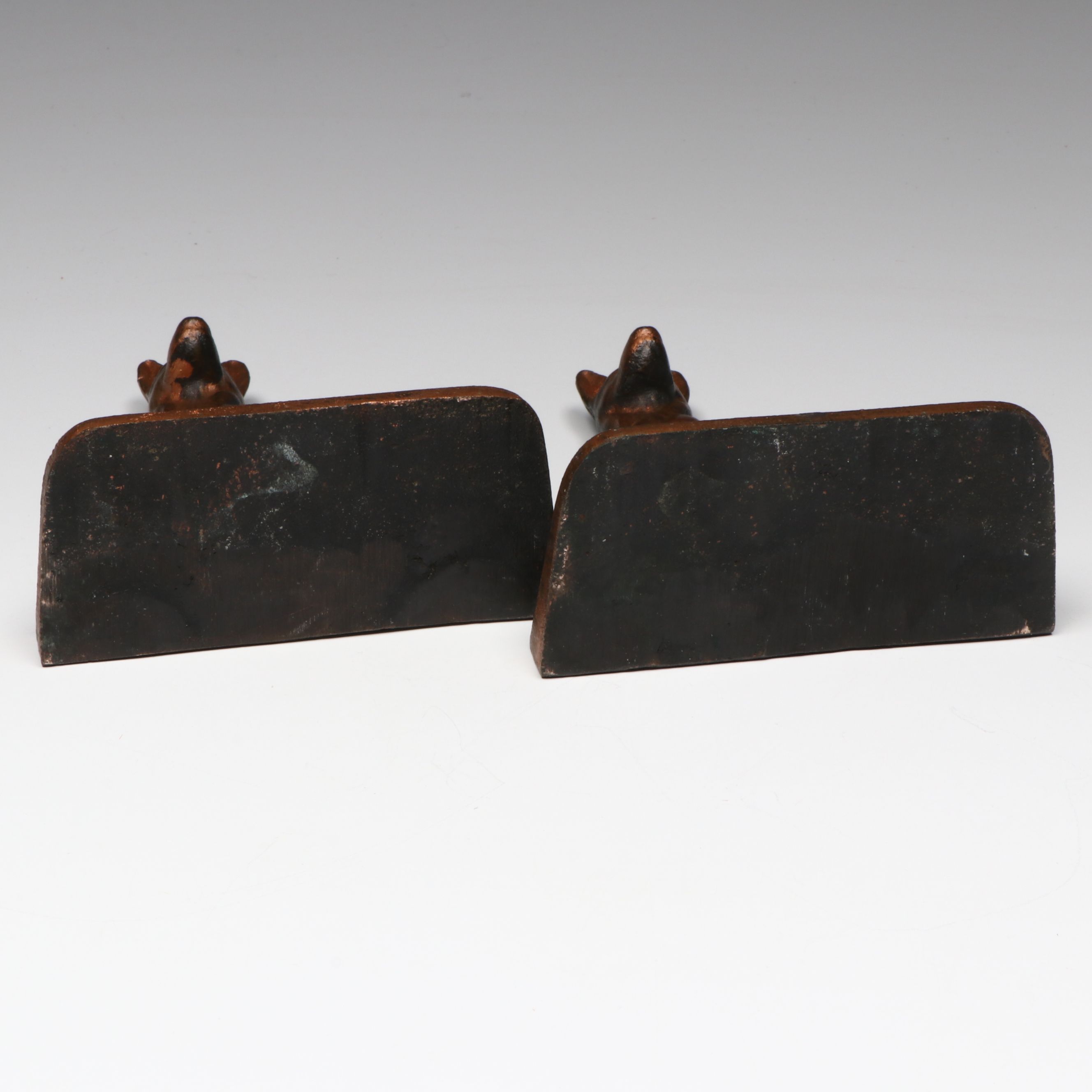 German Shepherd Cast Iron Bookends